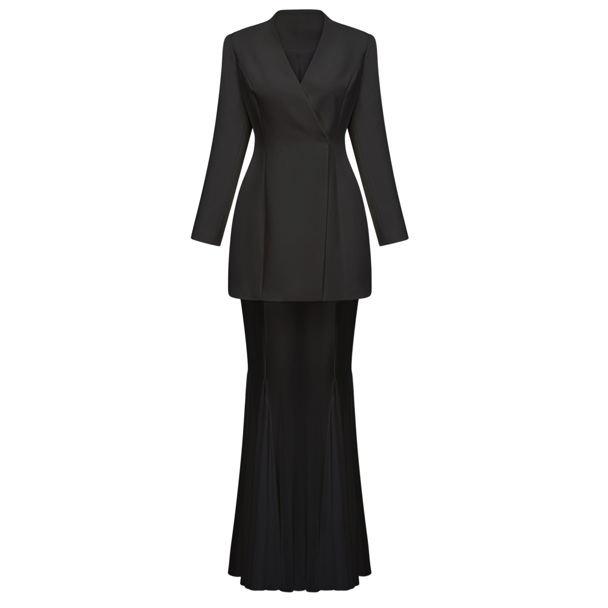 Enora Barrel Design Jacket & Skirt Set