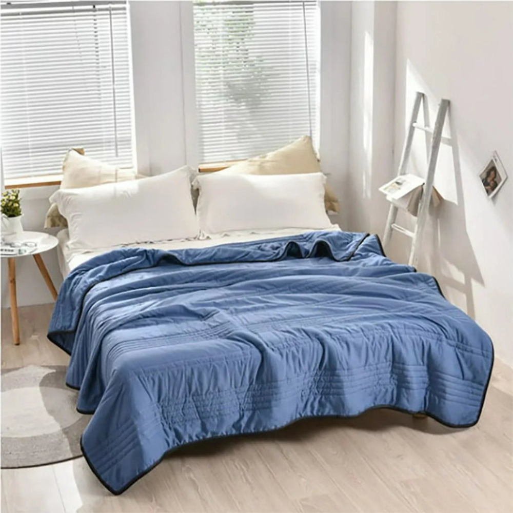 Cooling Weighted Blanket | Lightweight Breathable Cover for All Season Comfort