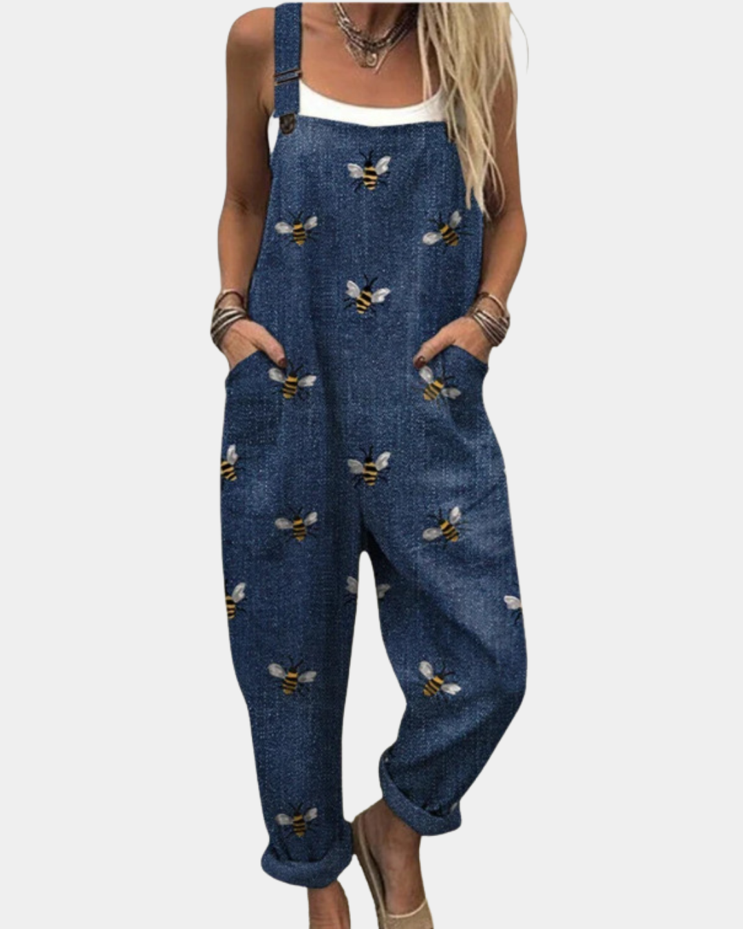 Noelle | Comfortable Printed Dungarees