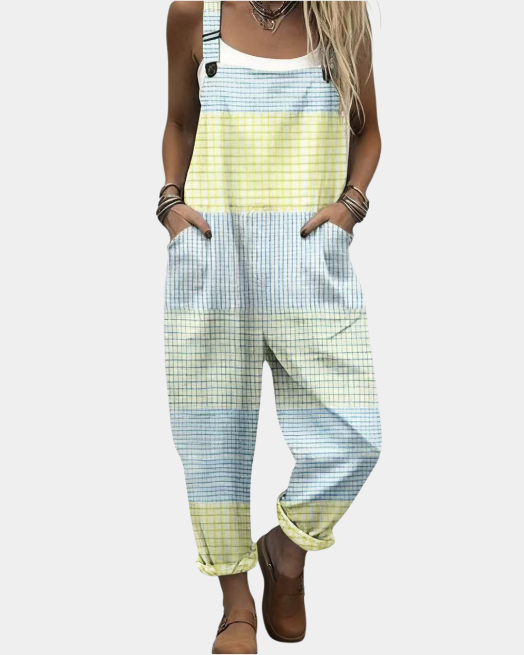 Ophelia | Comfortable Printed Dungarees