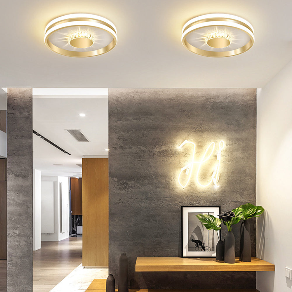 Ceiling Light | Geometric Square Round LED Fixture