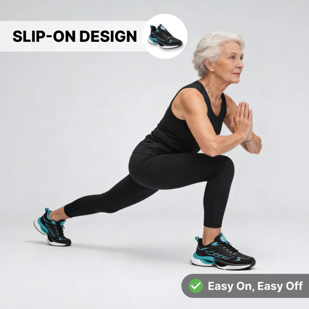 Orthopedic Hands-Free Walking Sneakers for Seniors – Comfort & Wide Toe Fit