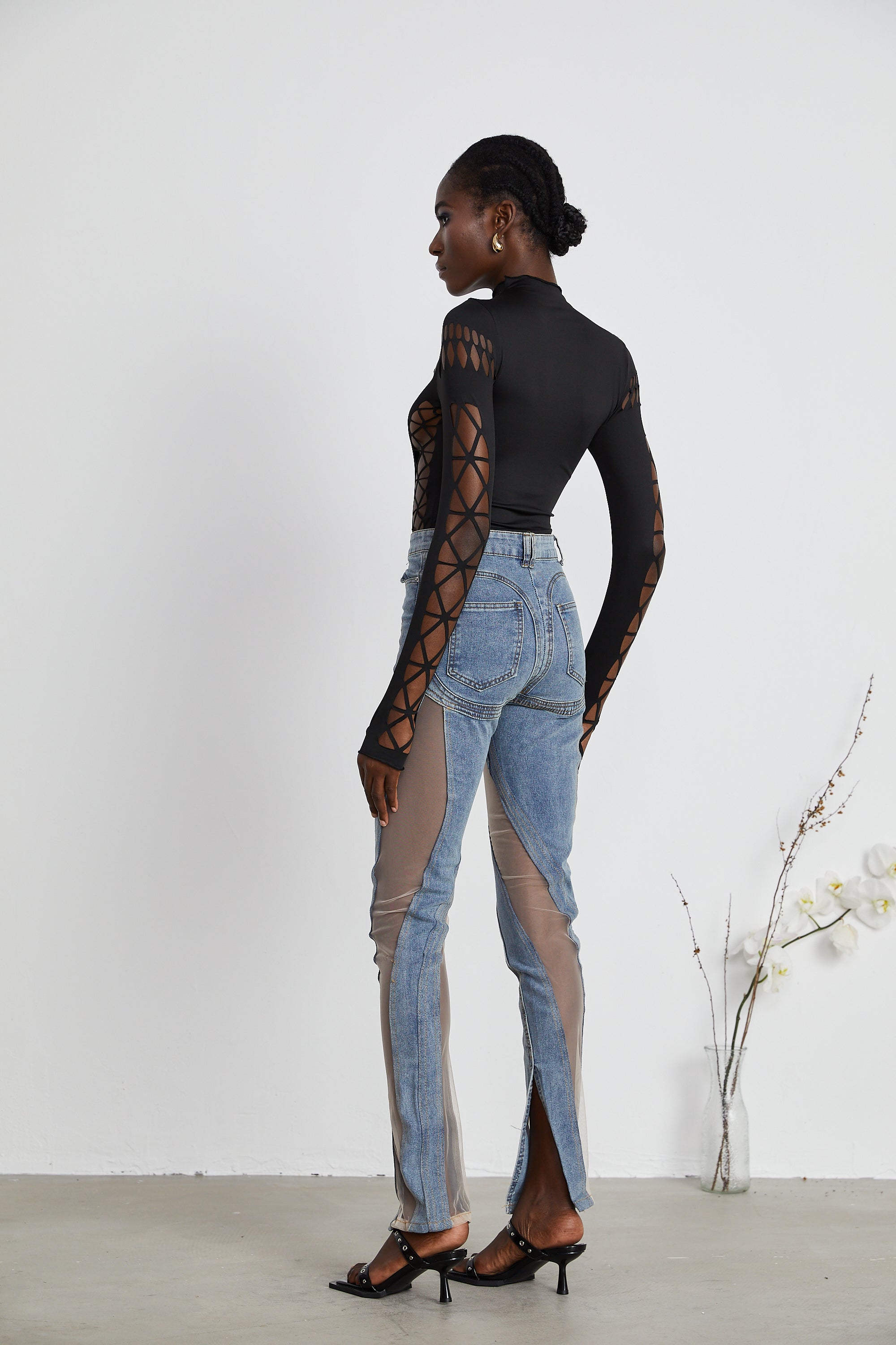 Capriana Long-Sleeve Cutout Bodysuit