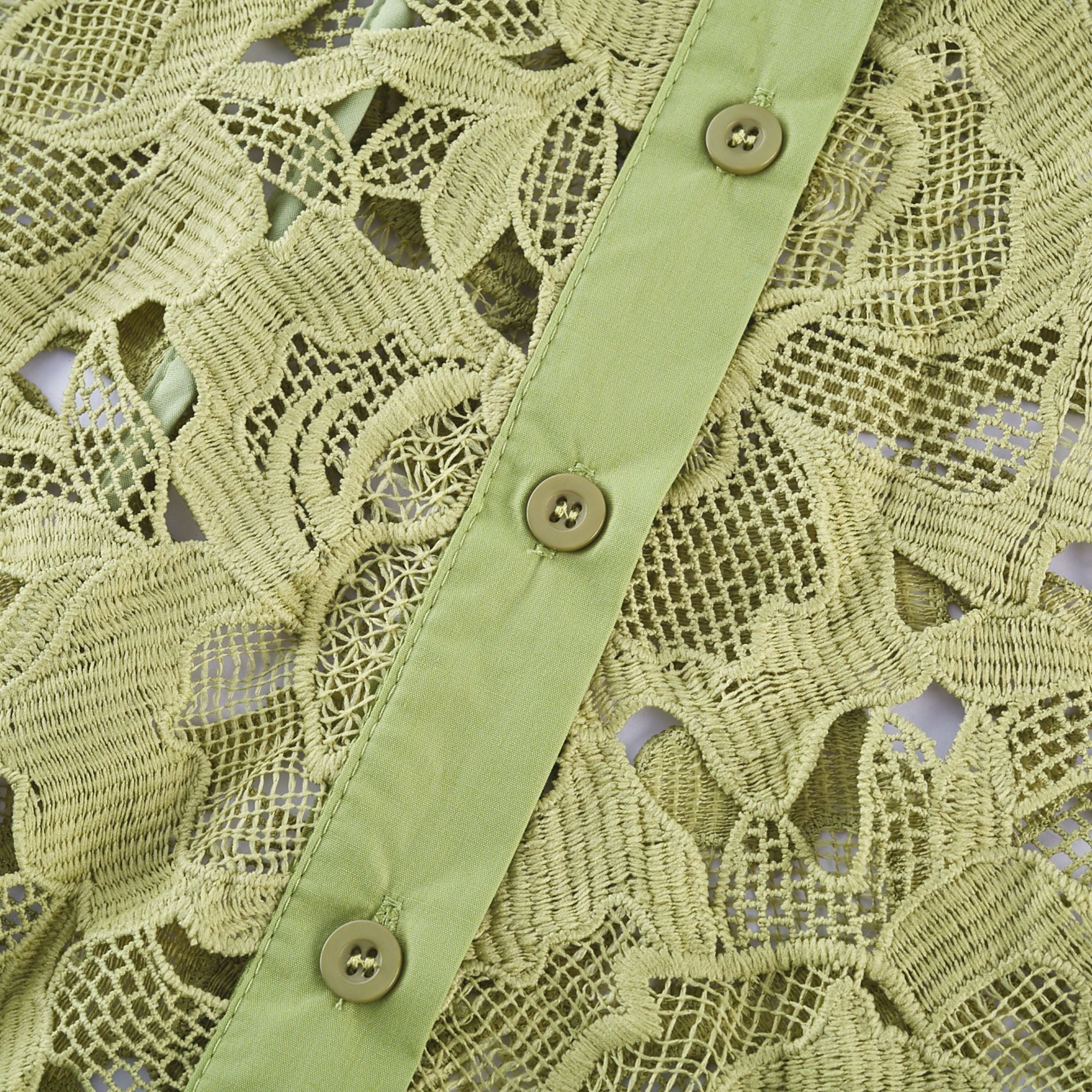 Noémie floral-embroidered midi dress in Green