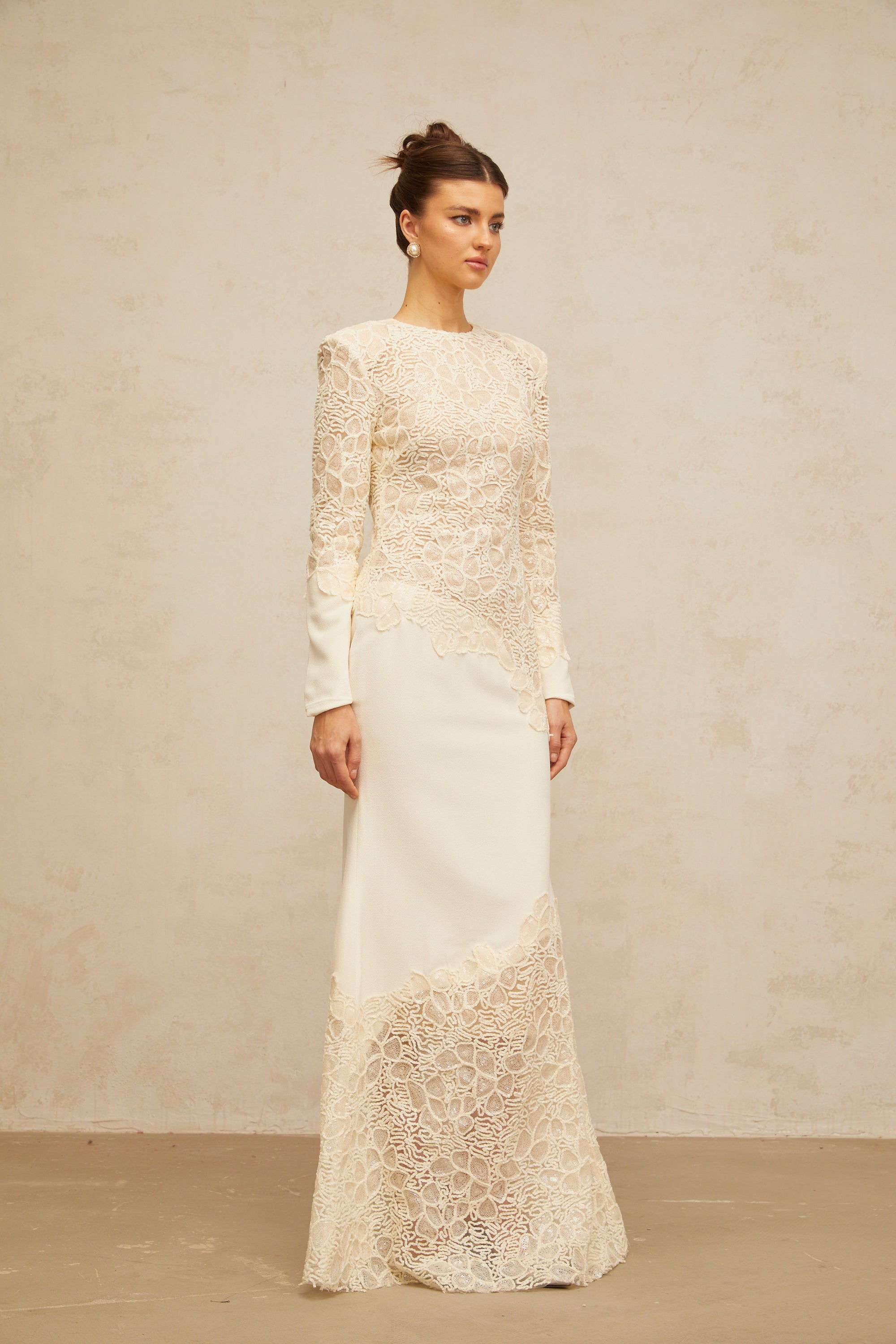 Mathilde White Embroidered Maxi Dress