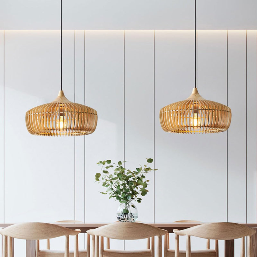 Nordic Style LED Pendant Light | Minimalist Japanese Hanging Fixture for Bedroom or Living Room