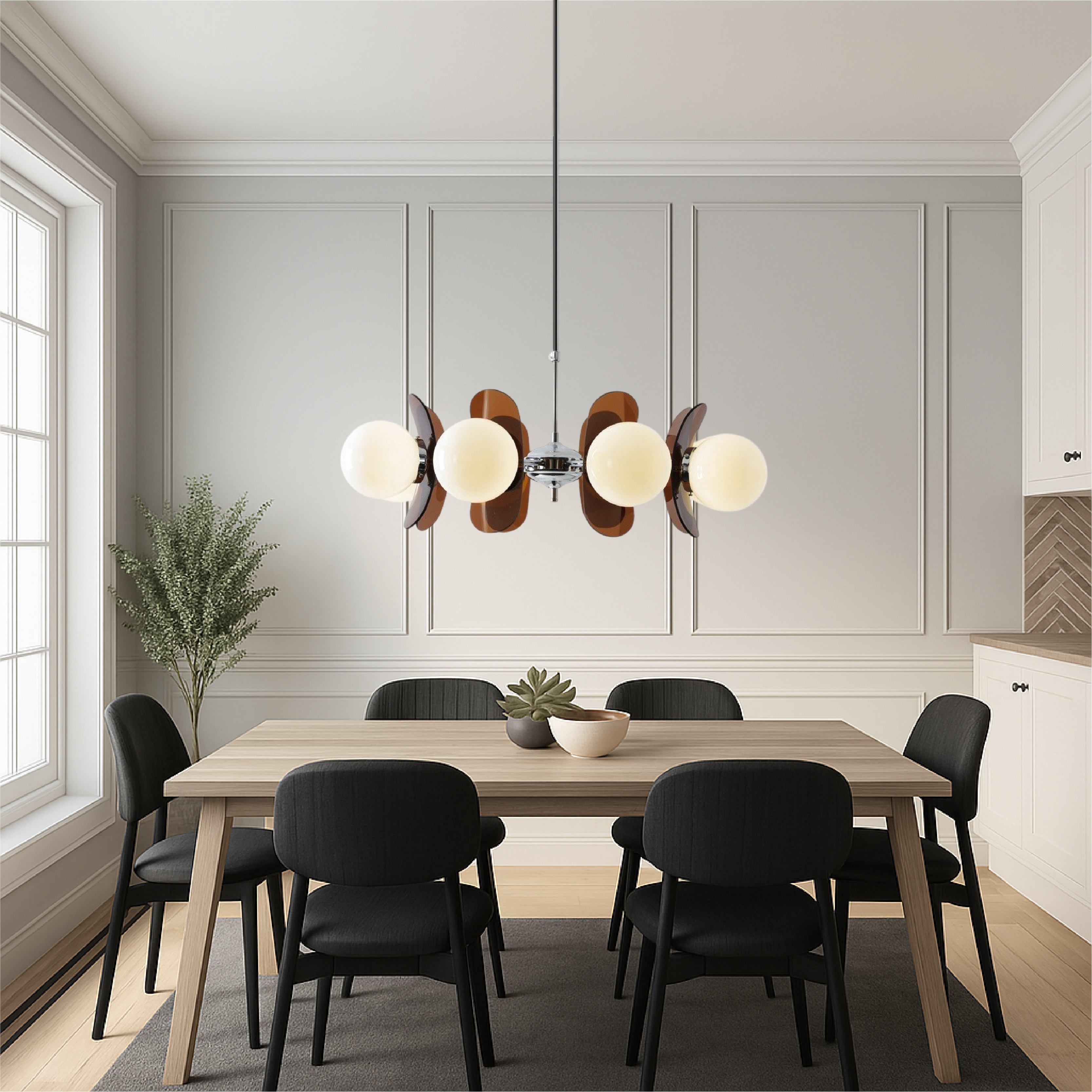 Pendant Light | Mid Century Globe Design