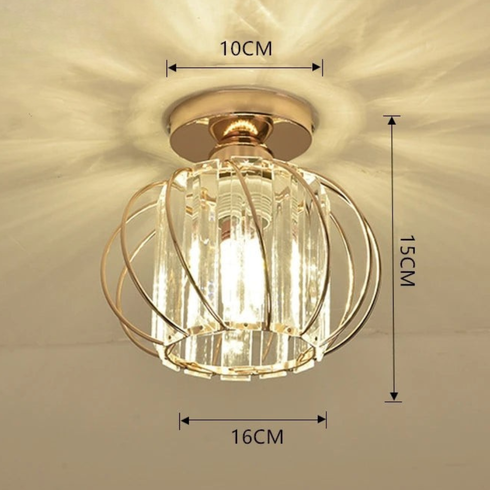 Crystal Flush Light | Nordic Style Ceiling Fixture