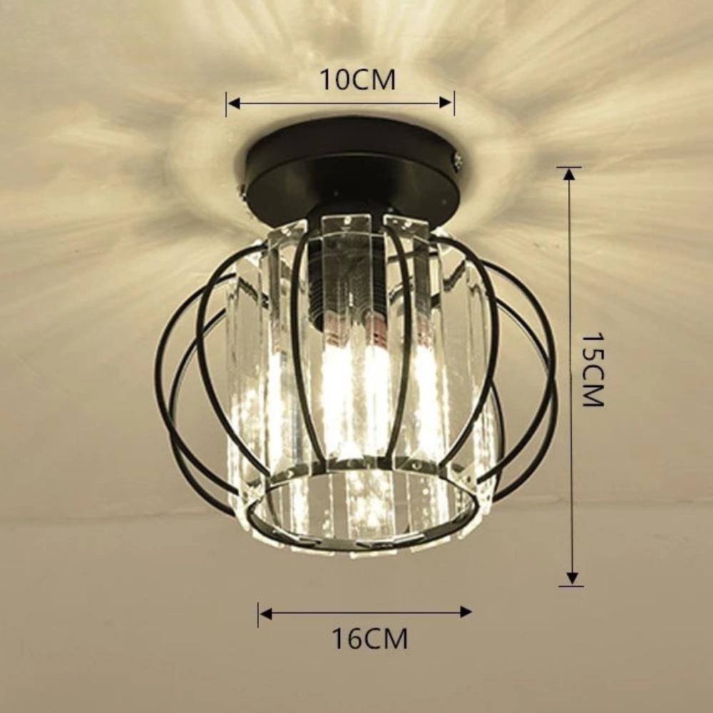 Crystal Flush Light | Nordic Style Ceiling Fixture