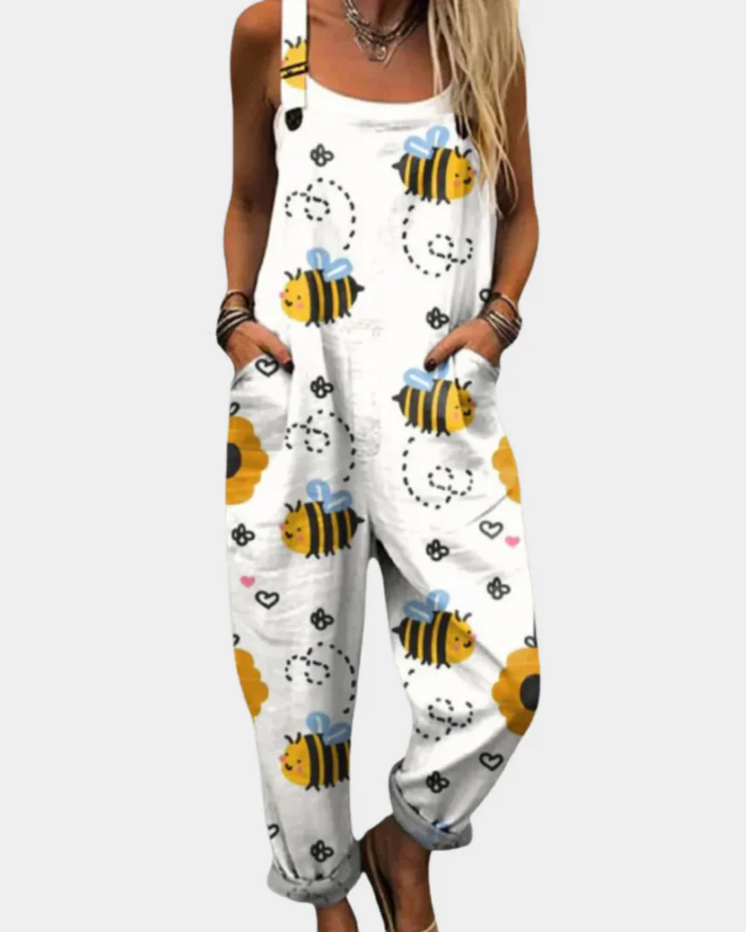 Camille | Comfortable Printed Dungarees