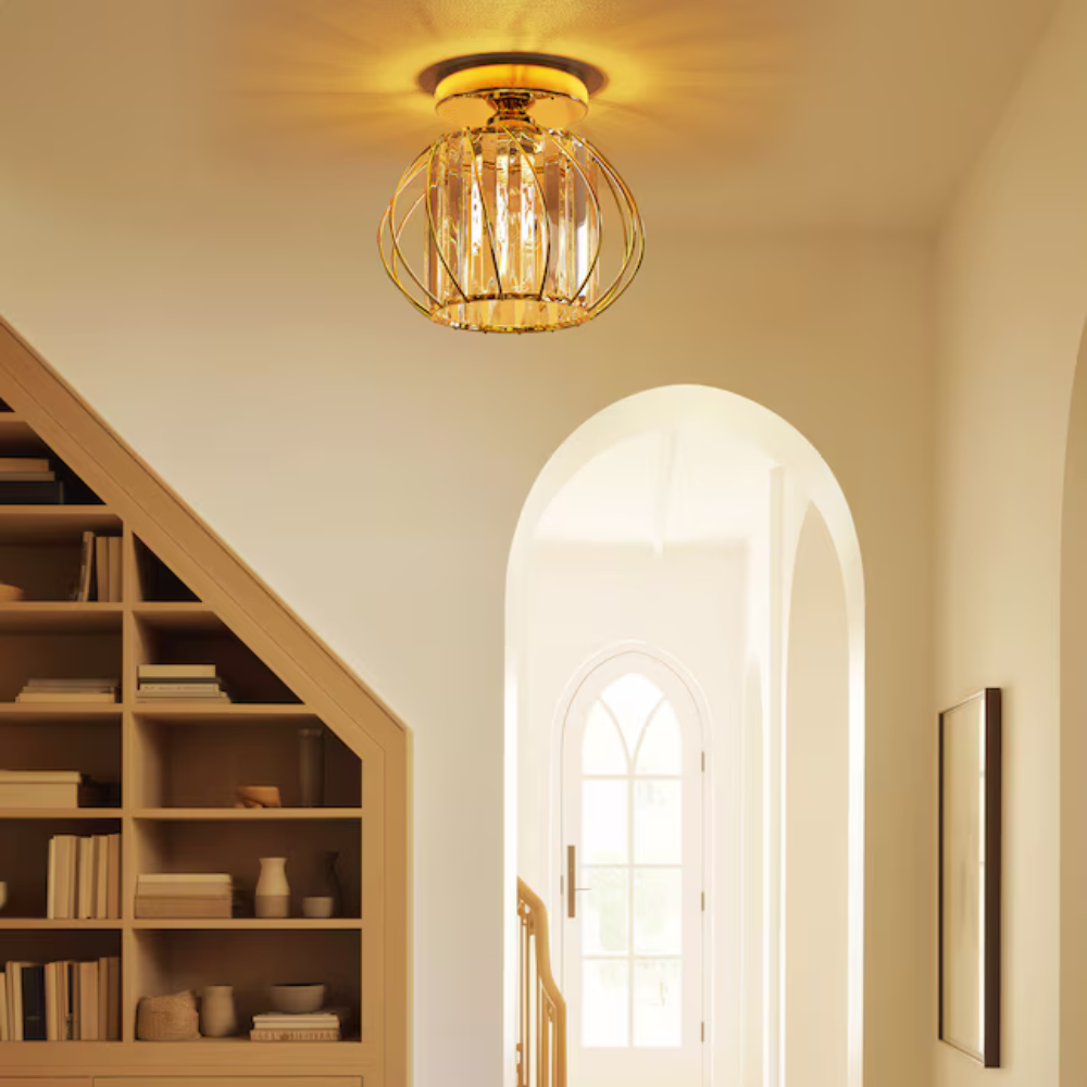 Crystal Flush Light | Nordic Style Ceiling Fixture