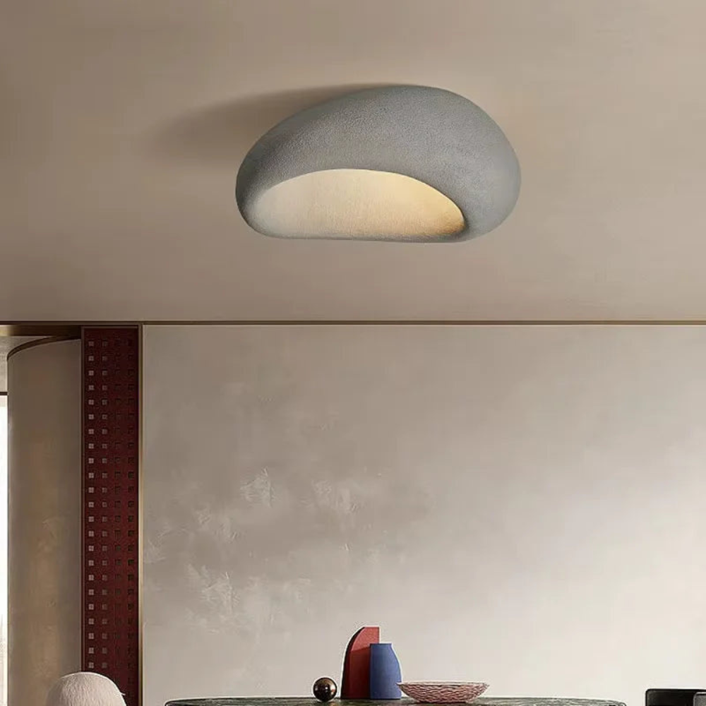 Wabi Sabi Ceiling Light | Minimalist LED Fixture for Living Room and Bedroom Décor
