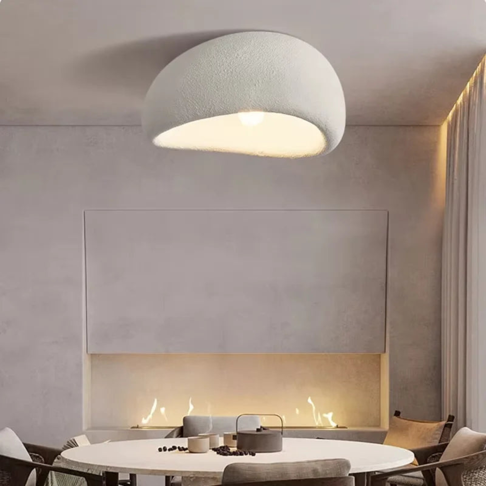 Wabi Sabi Ceiling Light | Minimalist LED Fixture for Living Room and Bedroom Décor