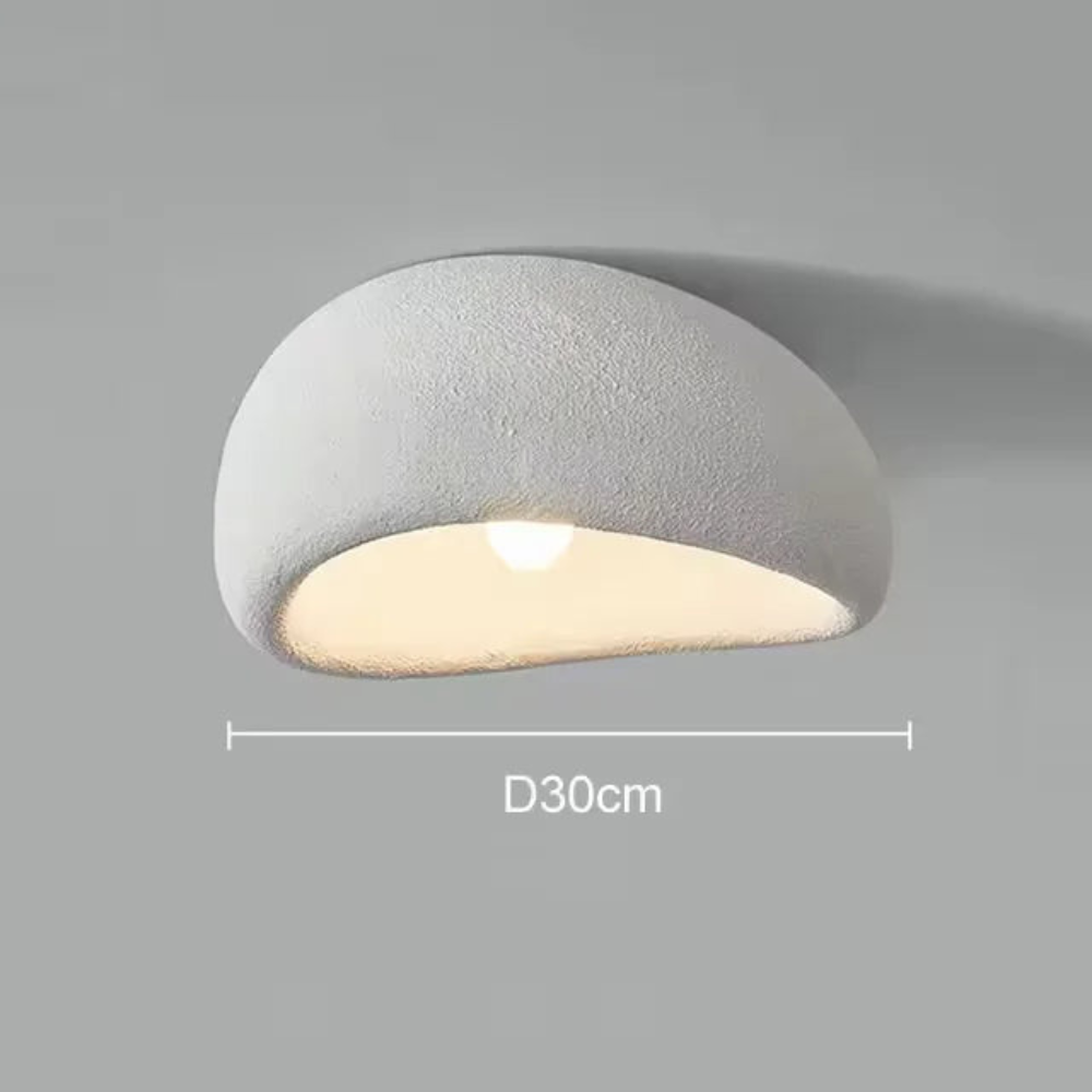 Wabi Sabi Ceiling Light | Minimalist LED Fixture for Living Room and Bedroom Décor