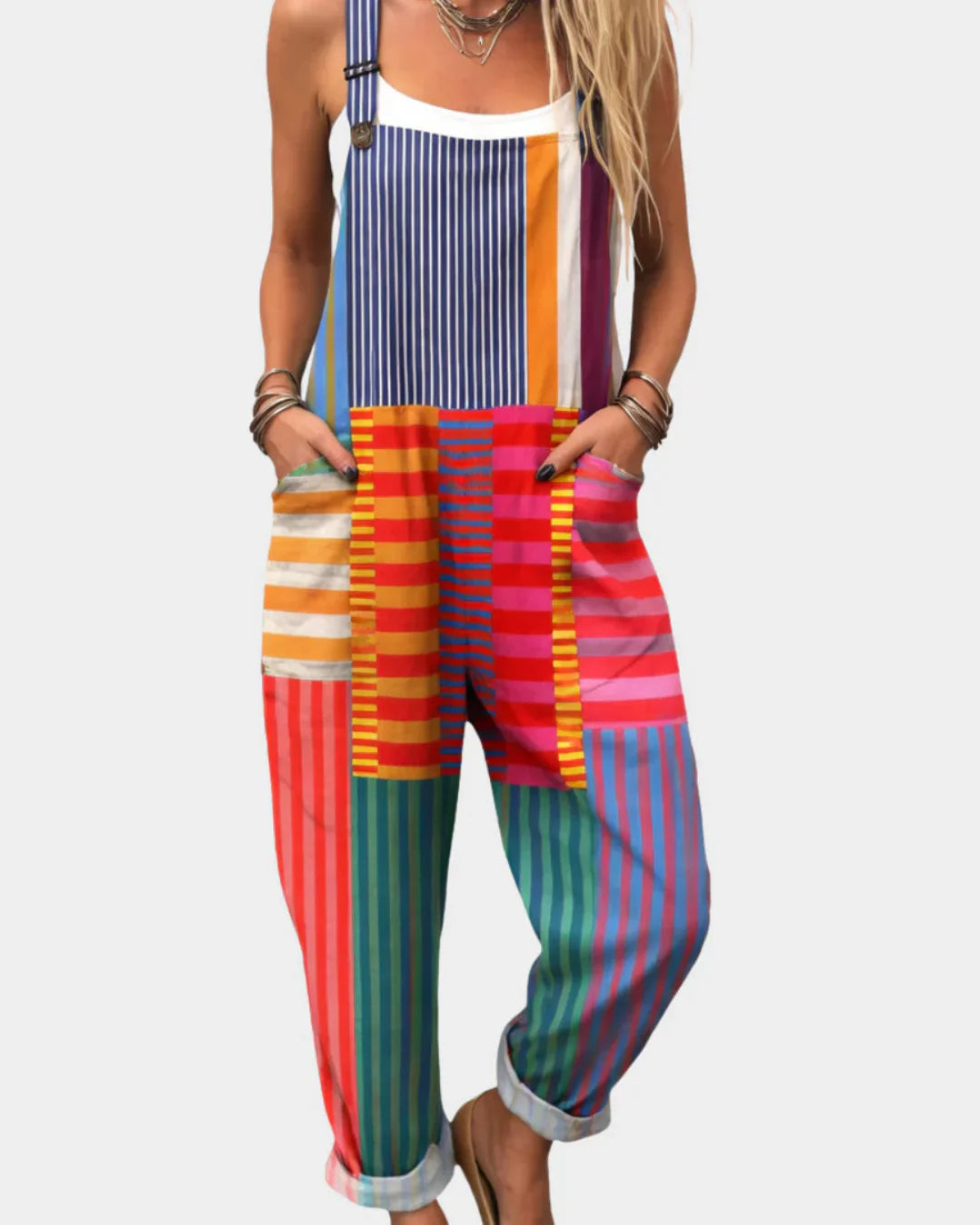 Rosalind | Comfortable Printed Dungarees