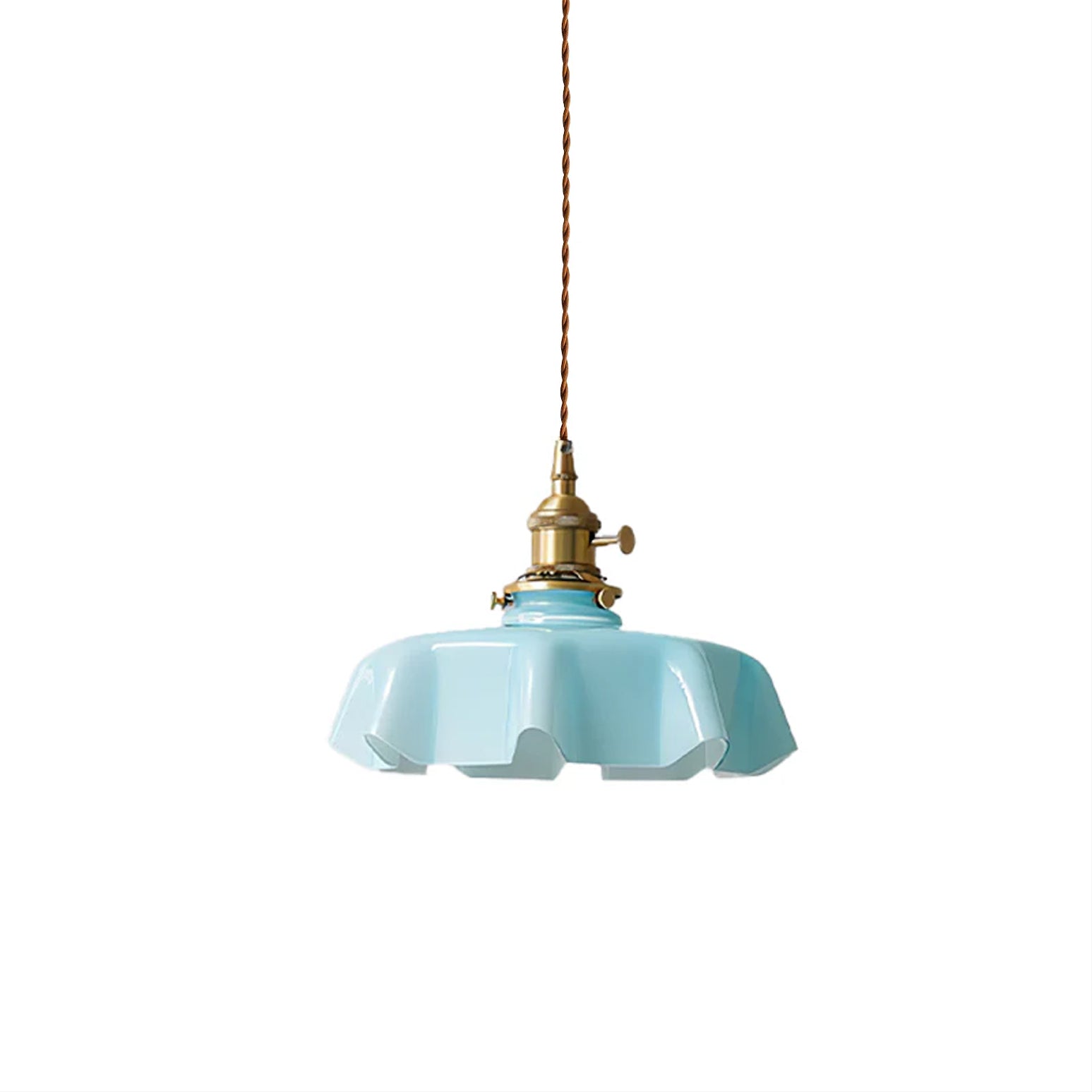 Pendant Light Scalloped | French Flower Ceiling Lamp