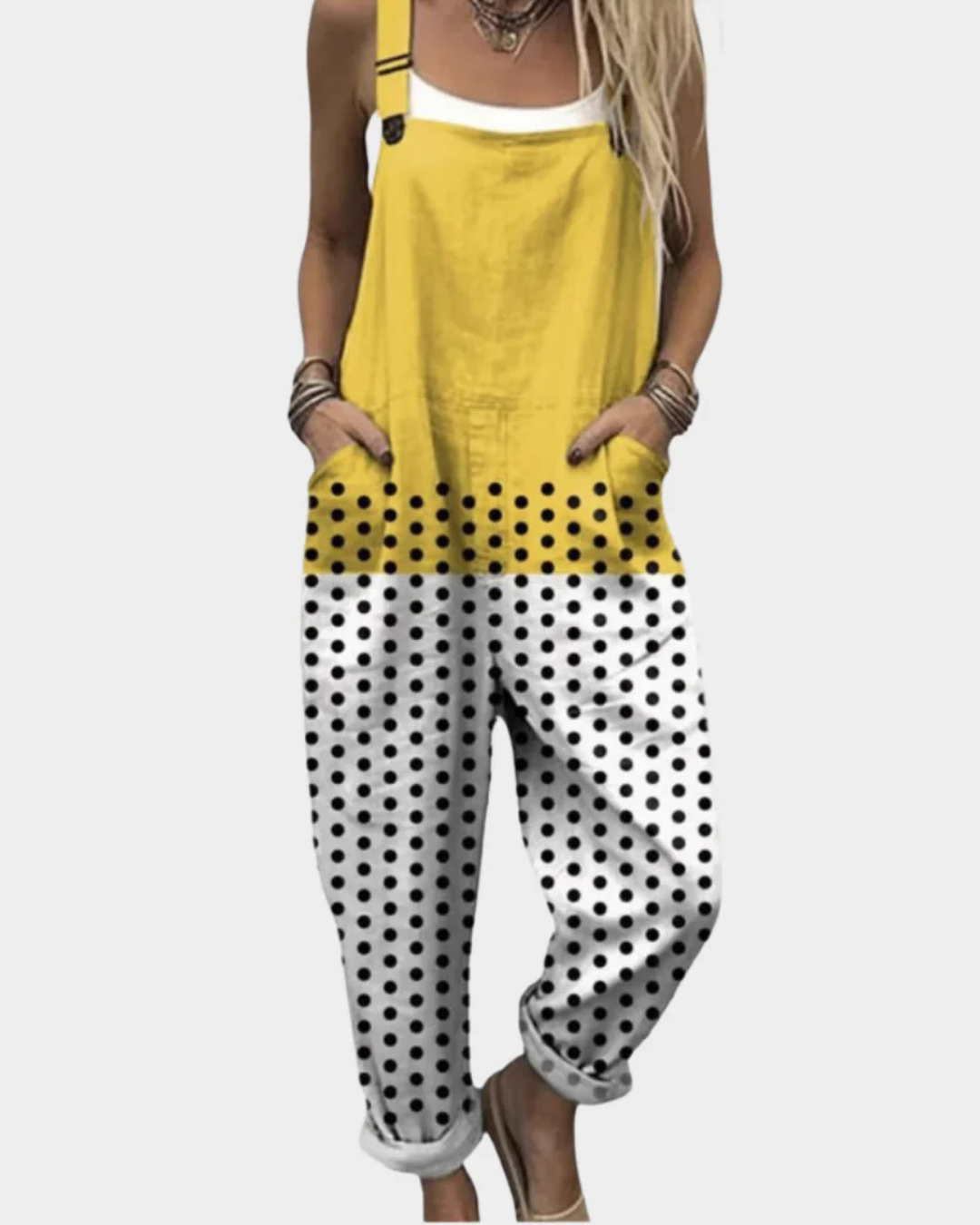 Harriet | Comfortable Printed Dungarees