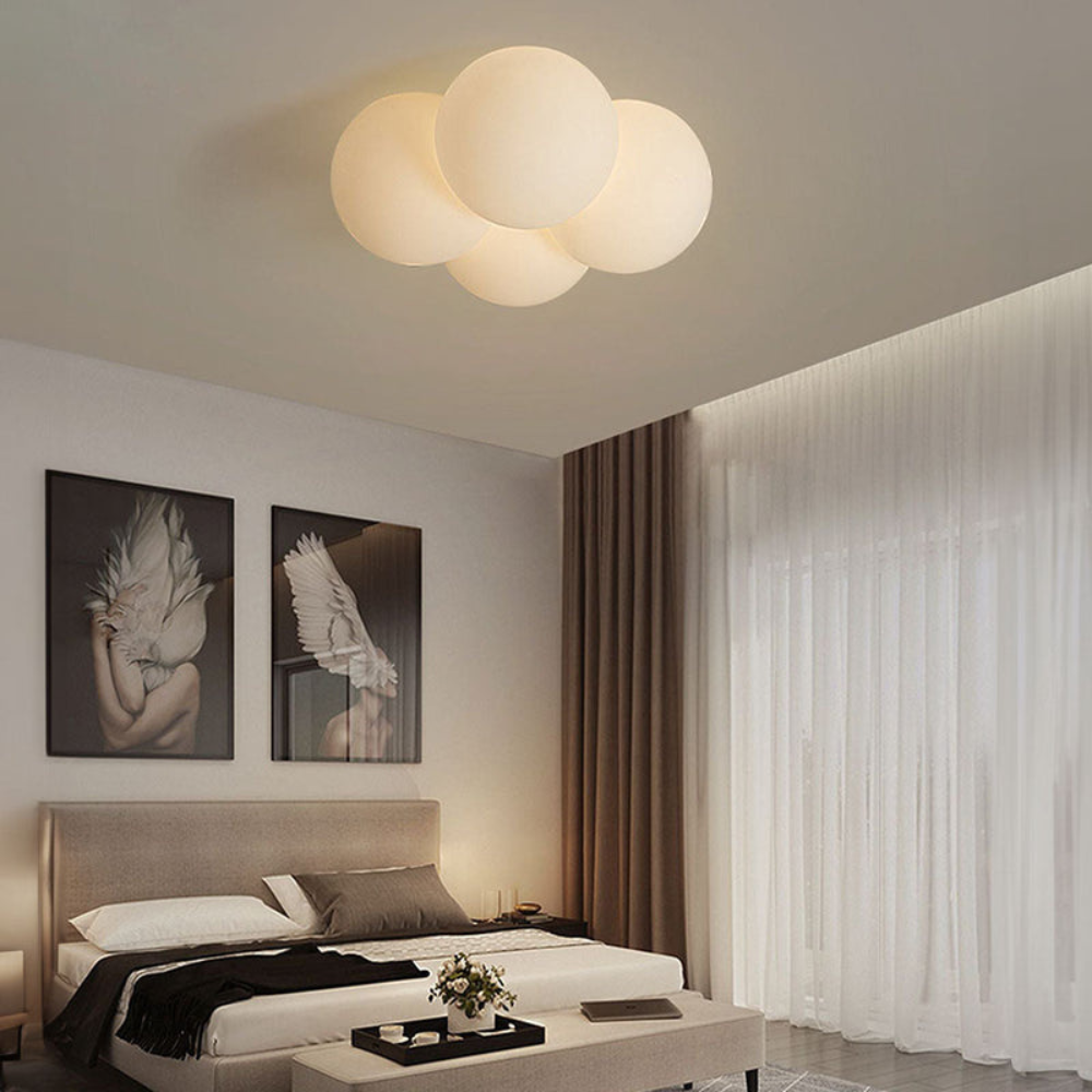 Cloud Inspired LED Ceiling Light | Modern Soft Glow Flush Mount Fixture