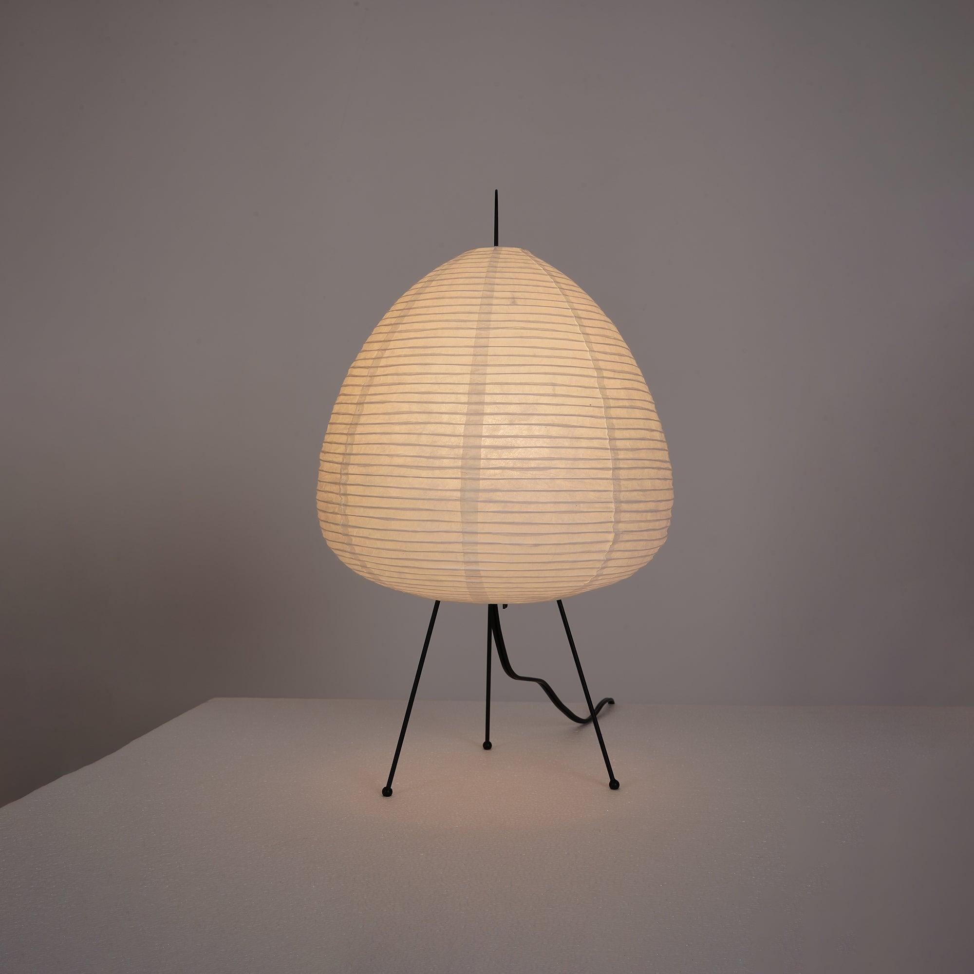 Table Lamp | Paper Shade Sculptural Table Light