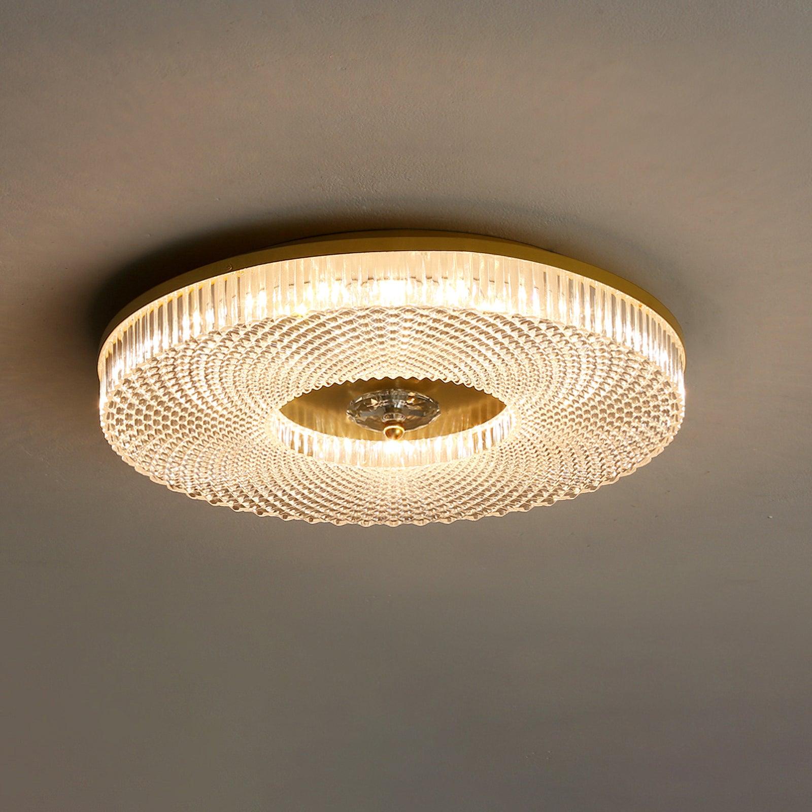 Ceiling Light | Round LED Textured Flush