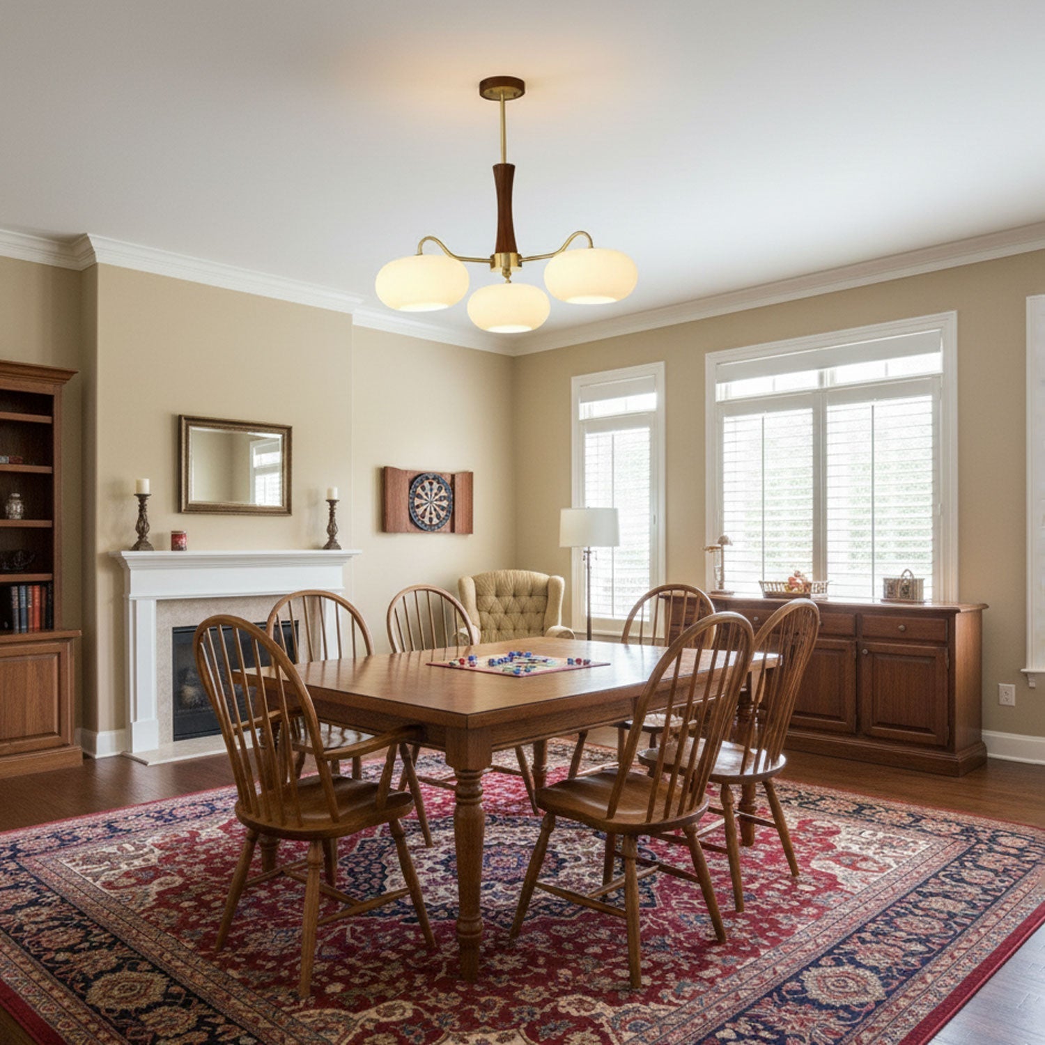 Ceiling Light | Multi-Arm Glass Shade