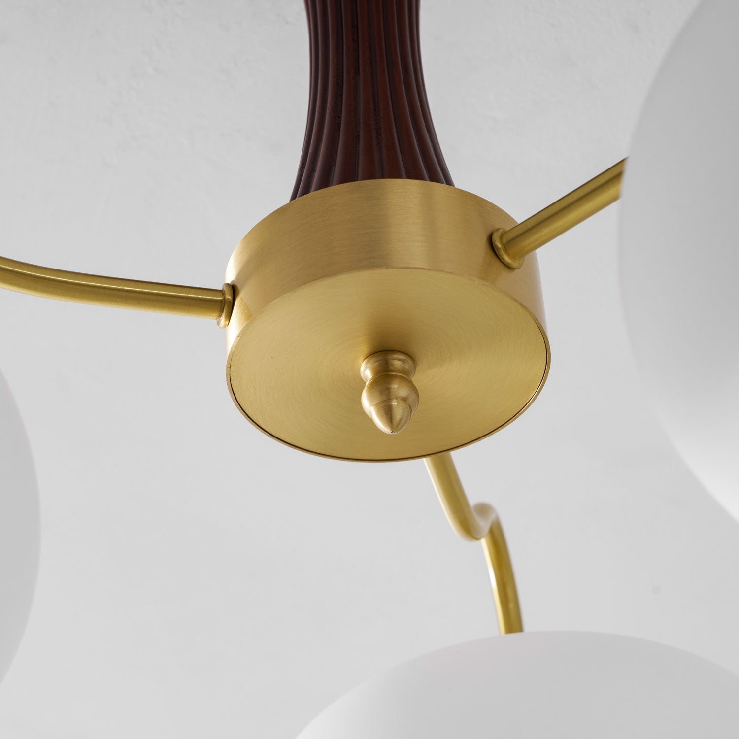 Ceiling Light | Multi-Arm Glass Shade