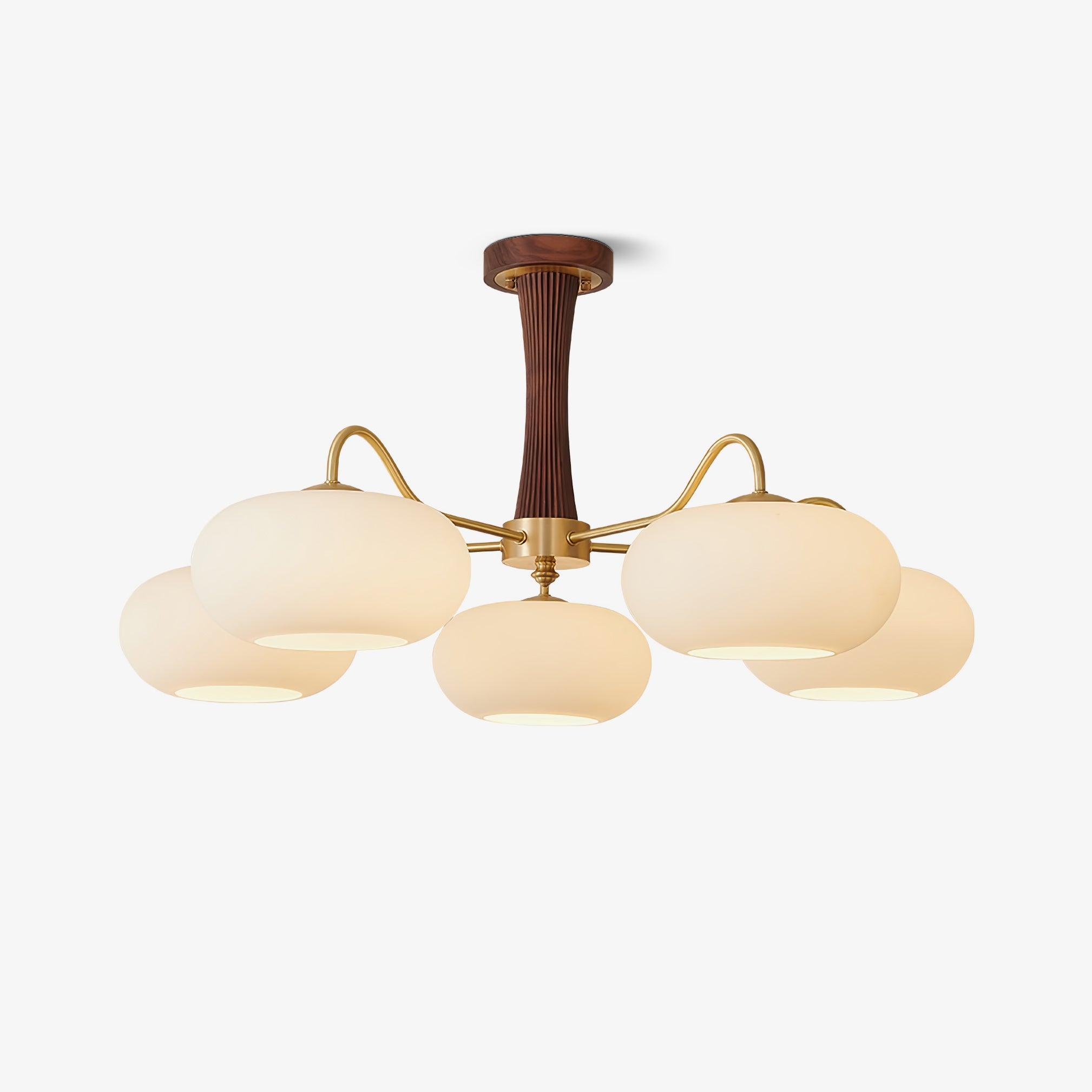 Ceiling Light | Multi-Arm Glass Shade