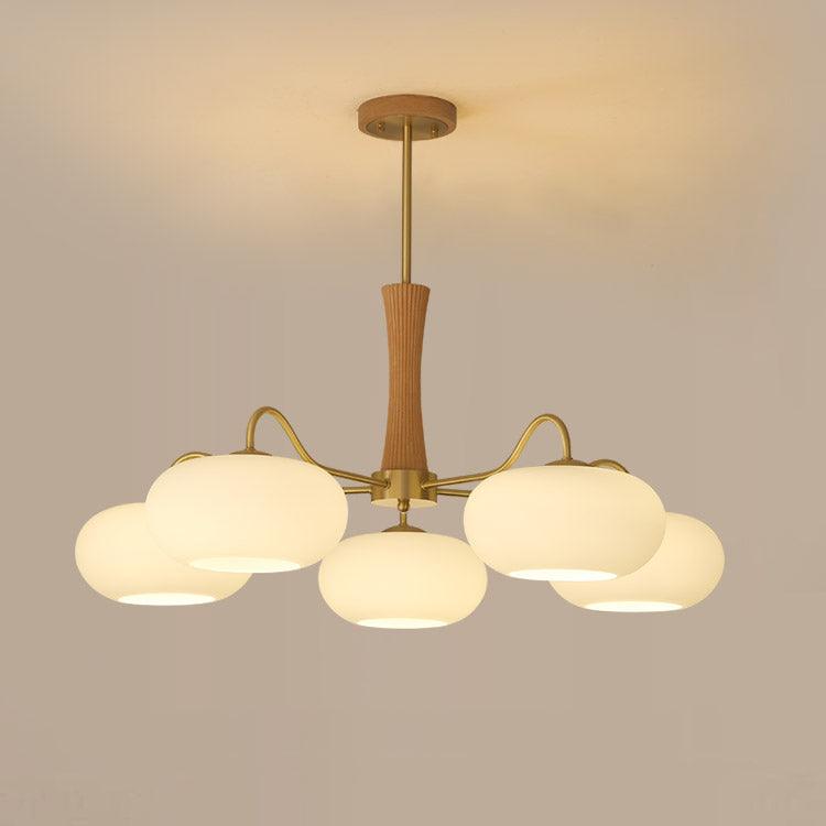 Ceiling Light | Multi-Arm Glass Shade