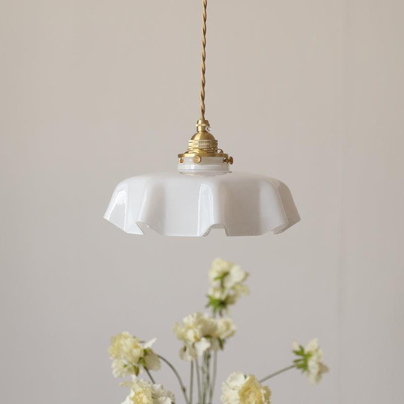 Pendant Light Scalloped | French Flower Ceiling Lamp