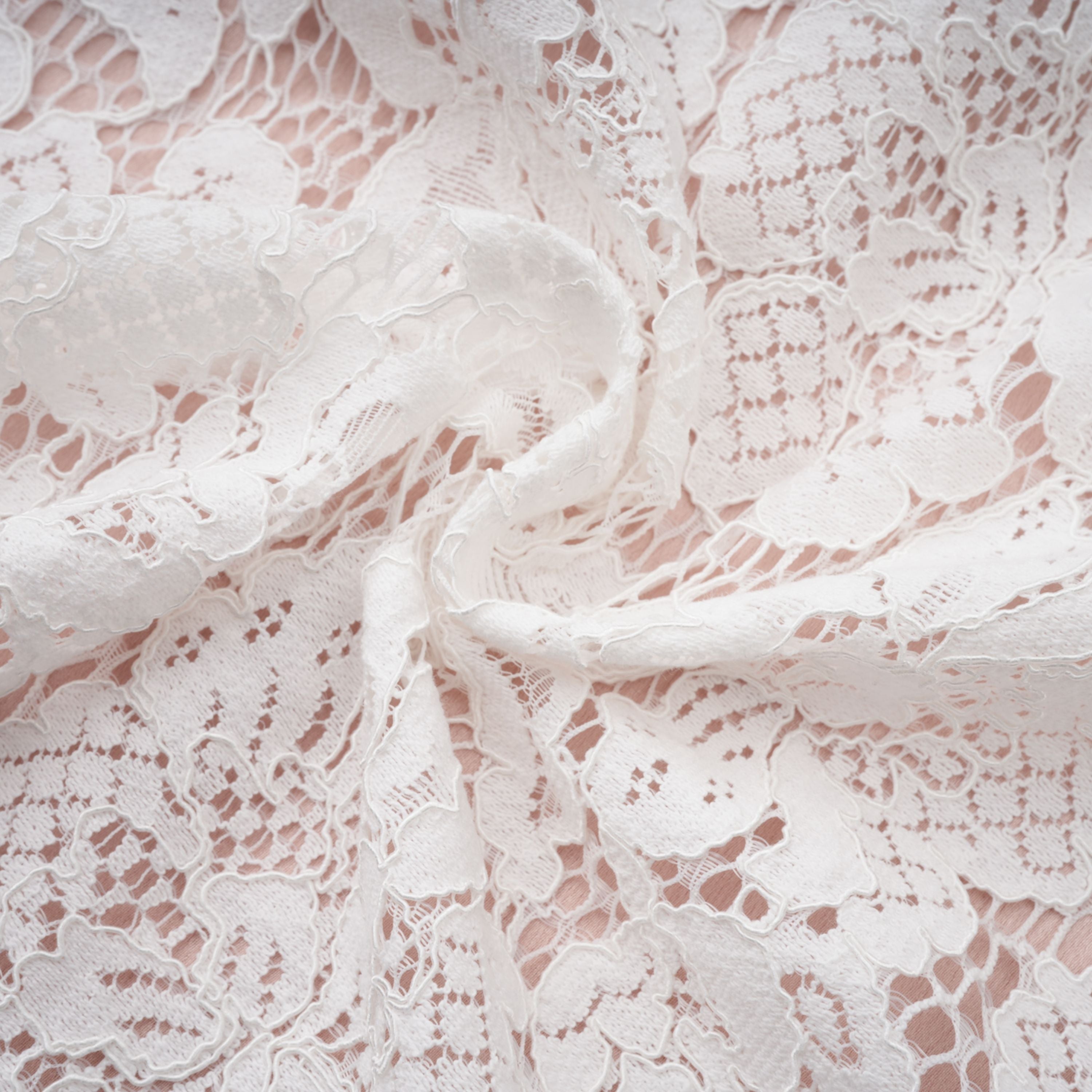 Marzia White Ribbon Detail Floral Lace Maxi Dress
