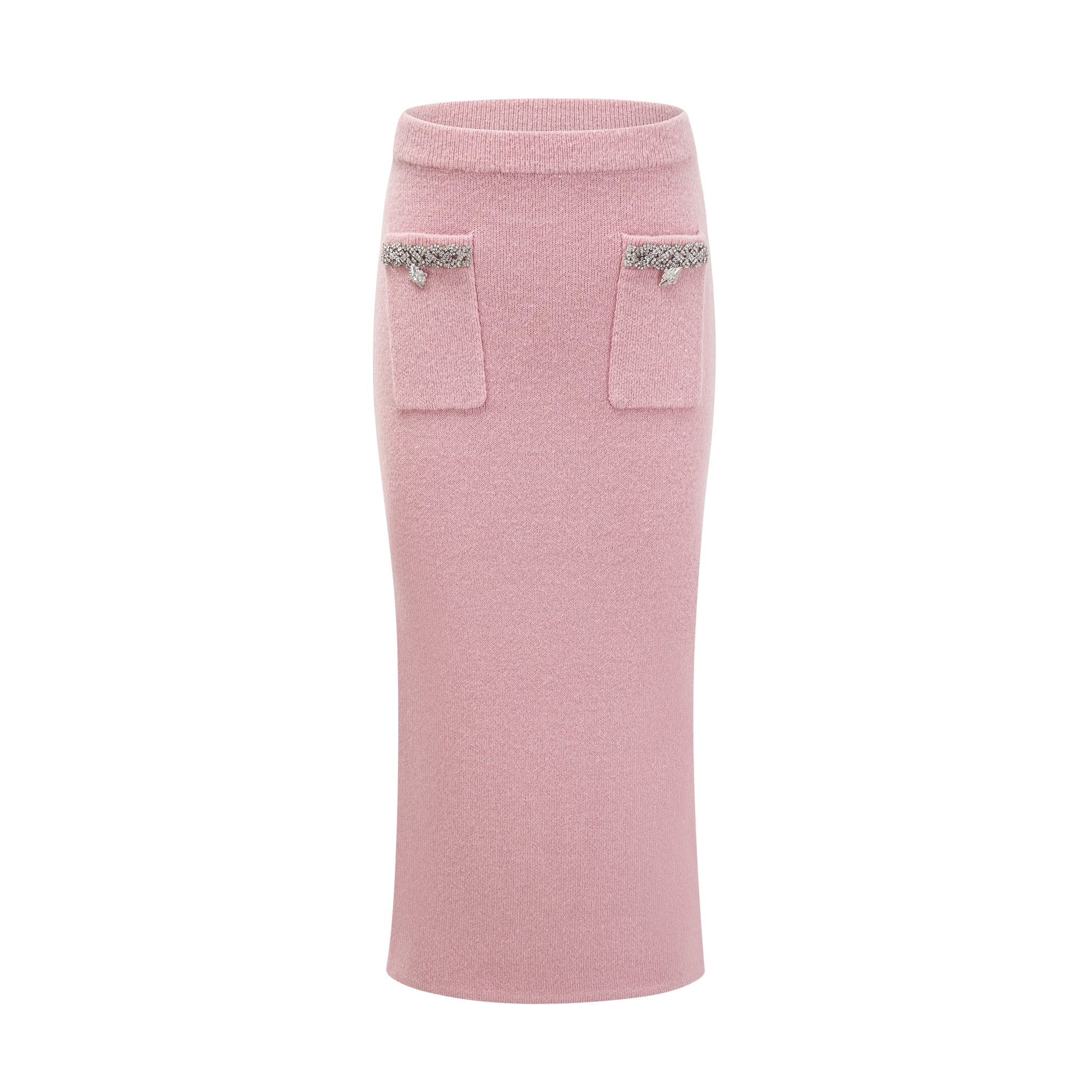 Renée pink embellished jacket & skirt matching set