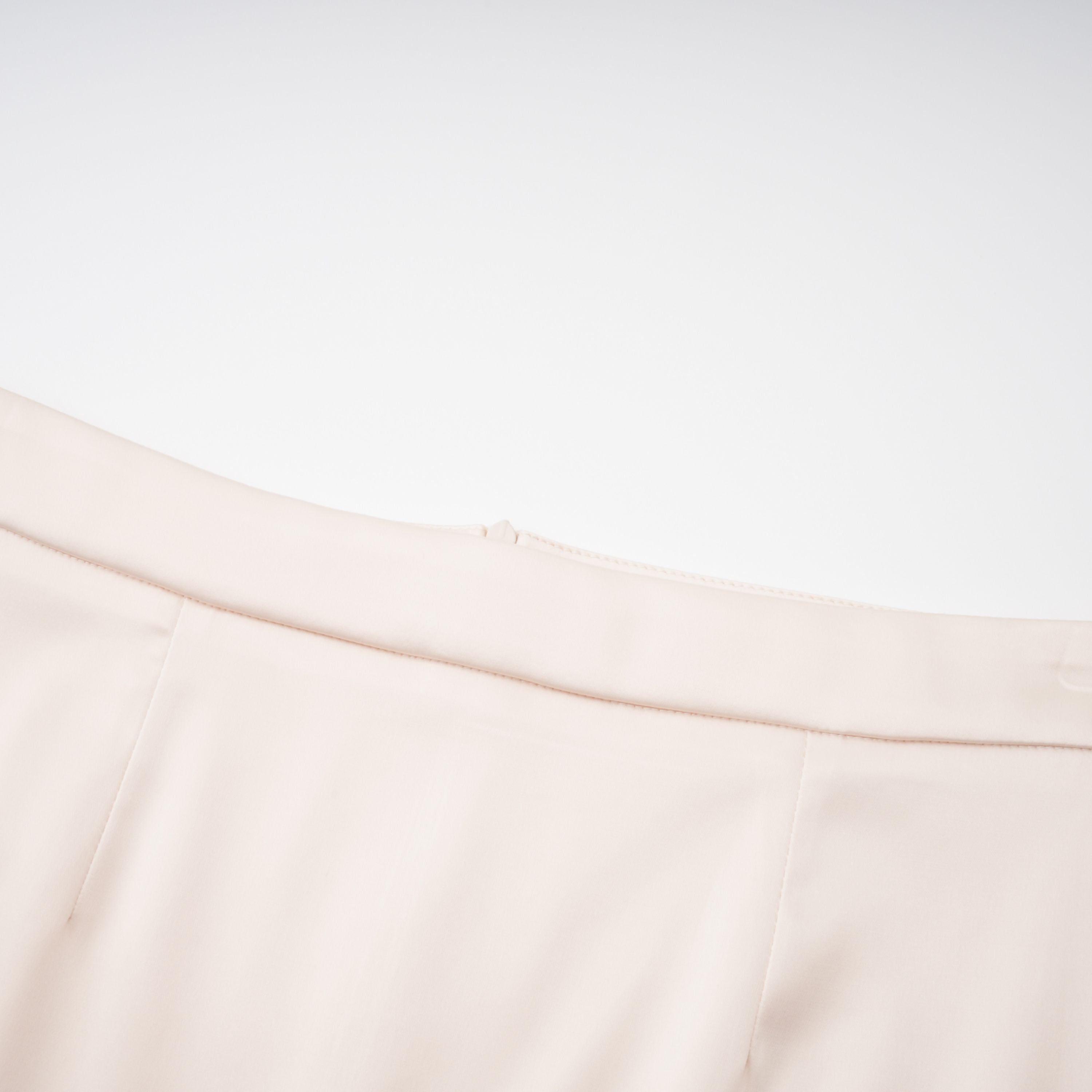 Roxanne Neutral Mock Neck Blouse & Mermaid Skirt Set