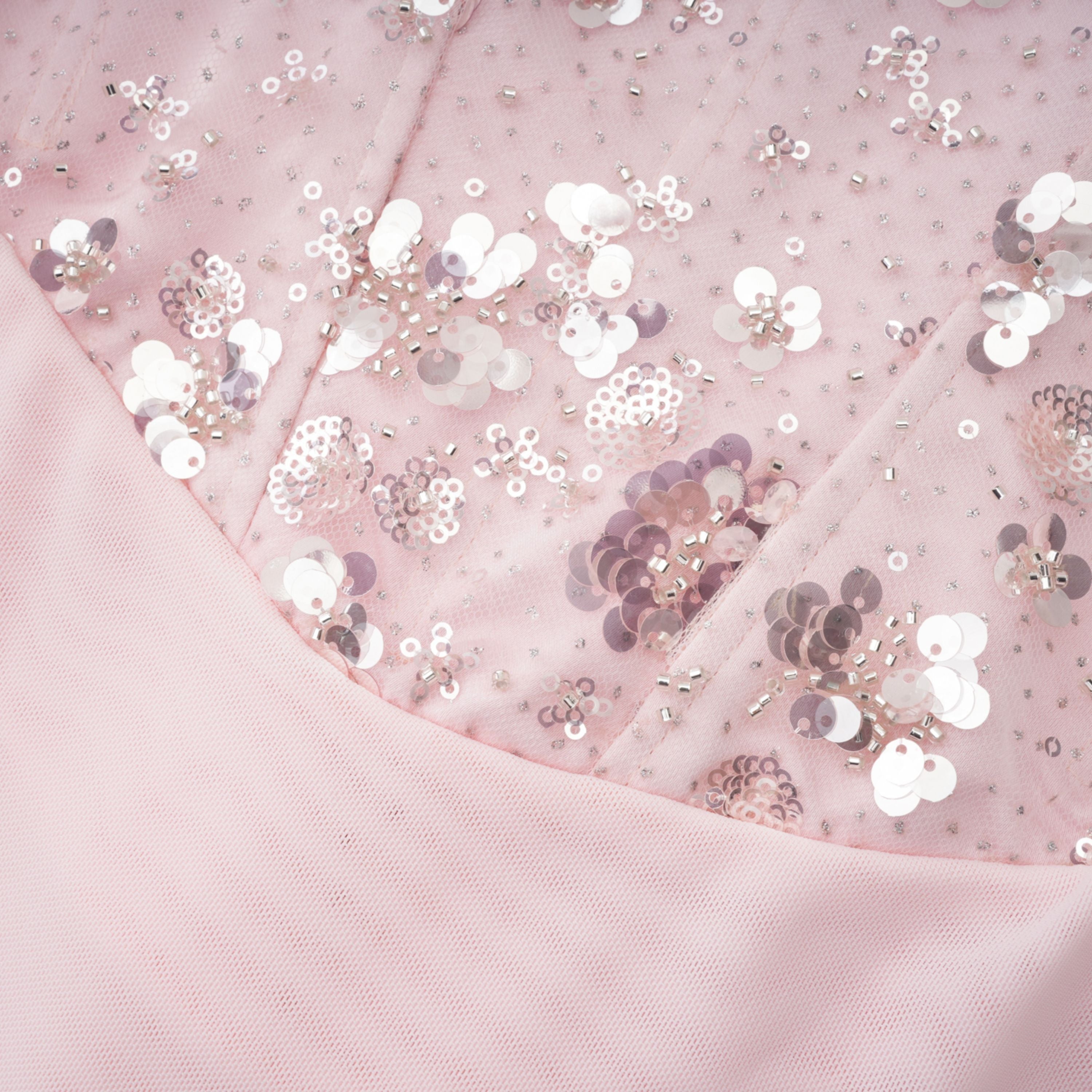 Teodora Pink Corseted Bodysuit & Satin Skirt Set
