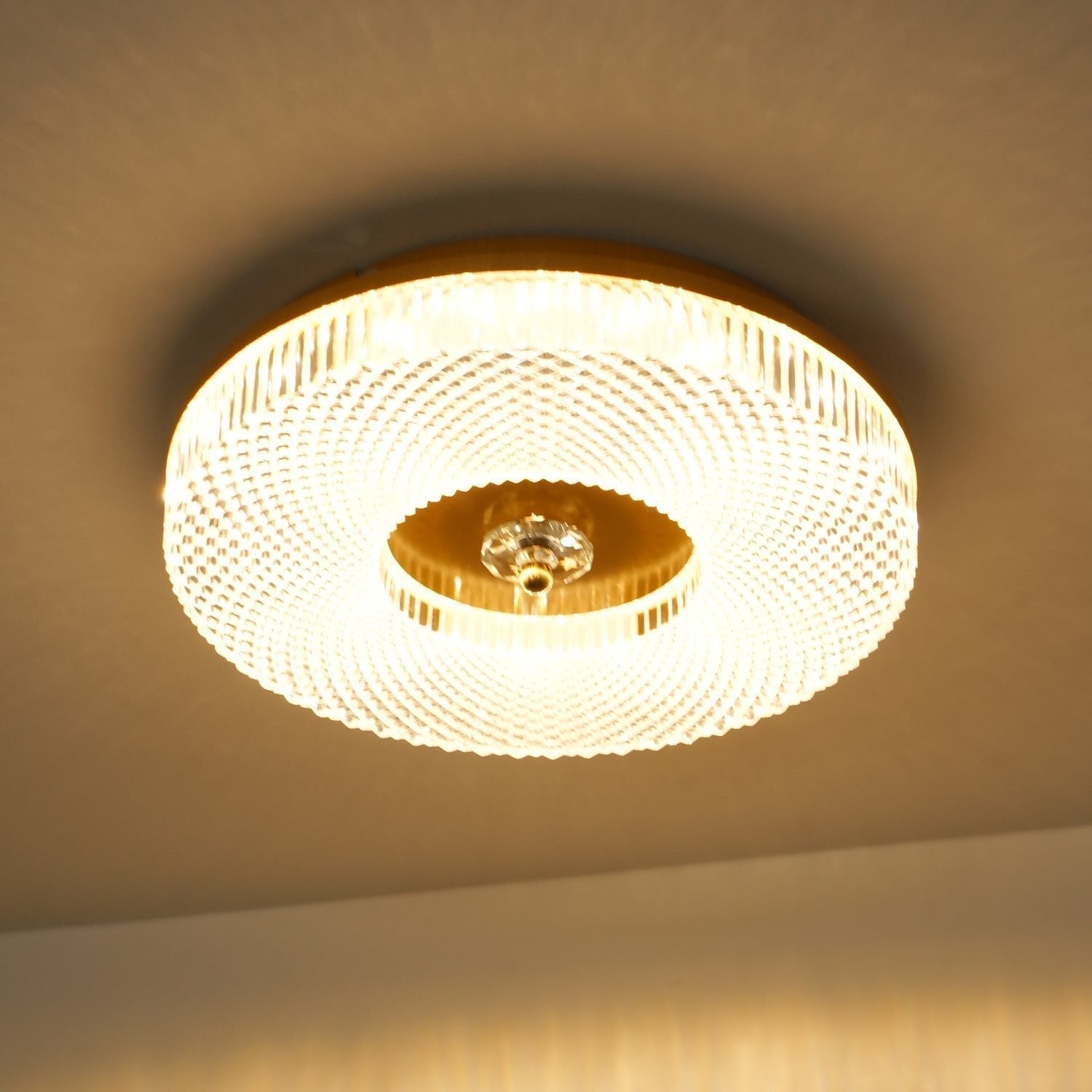 Ceiling Light | Round LED Textured Flush