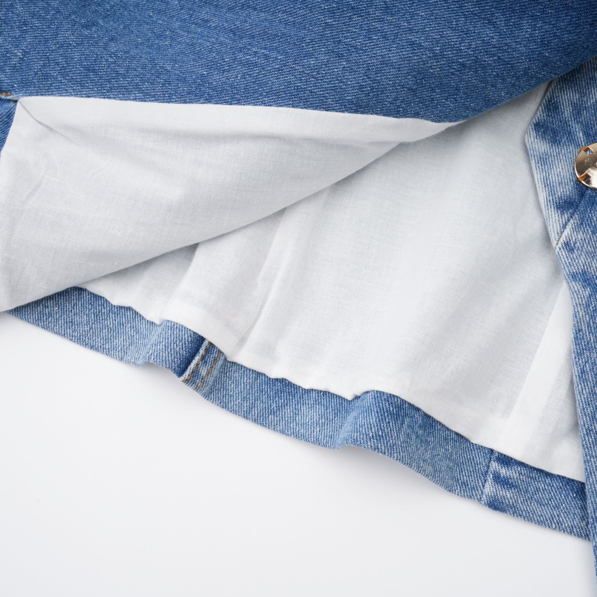 Edda Light Blue Belted Denim Jacket