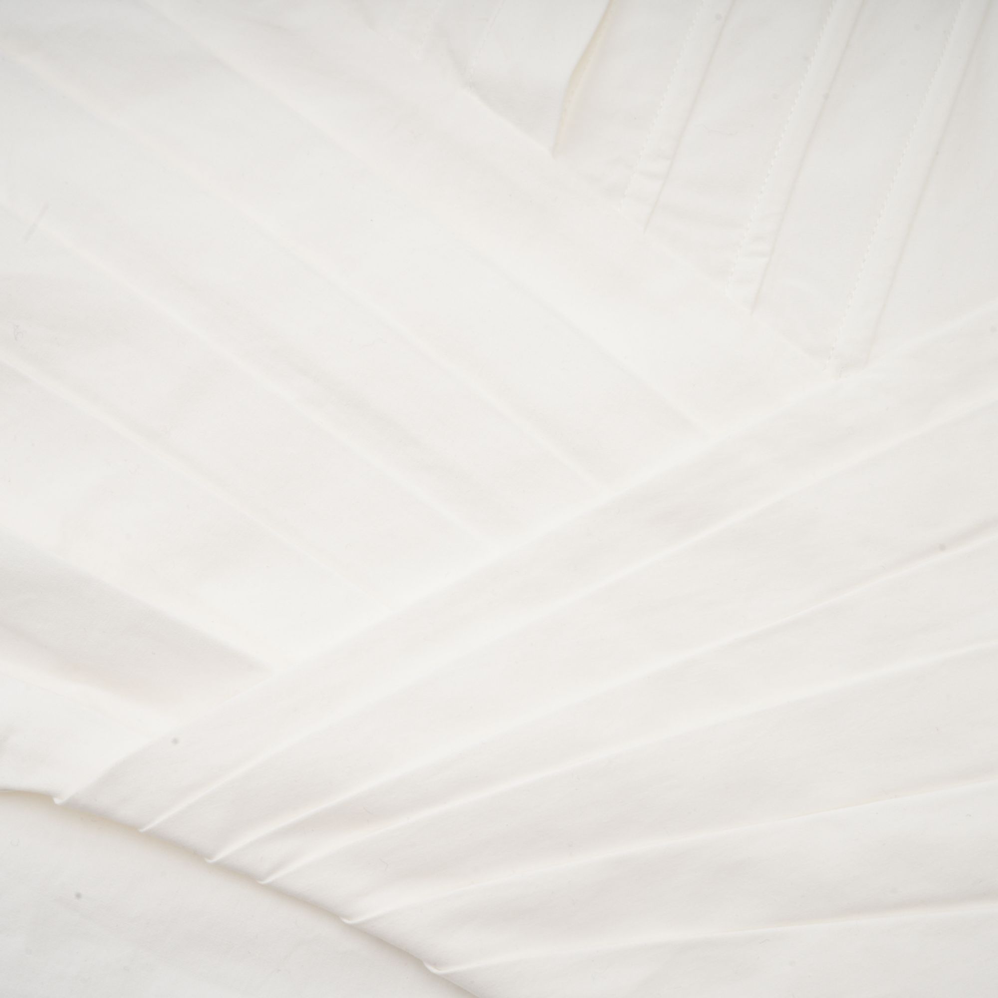 Orlane white cinched-waist pleated mini shirt dress