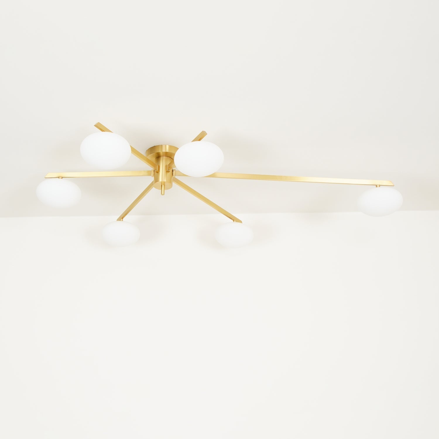Ceiling Light | Multi-Arm Linear Glass Shade