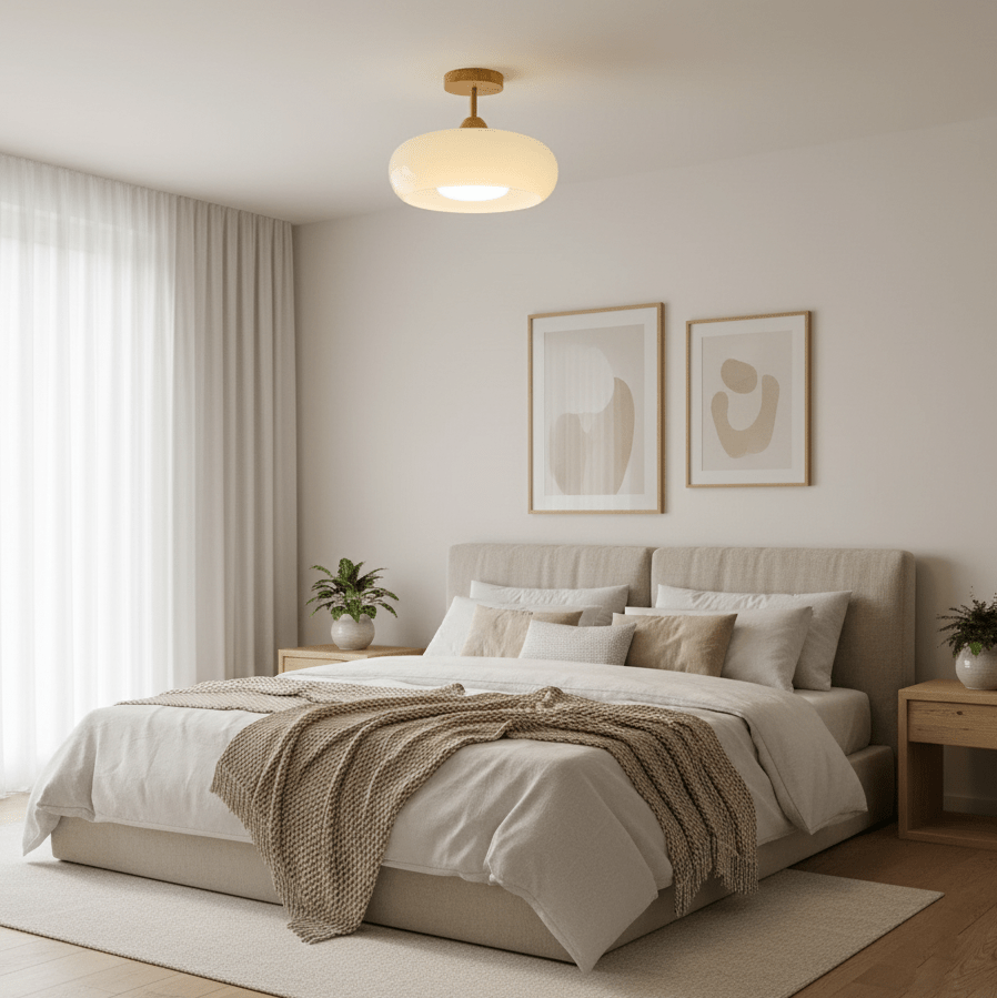 Ceiling Lights | Vintage Bauhaus Round Dome