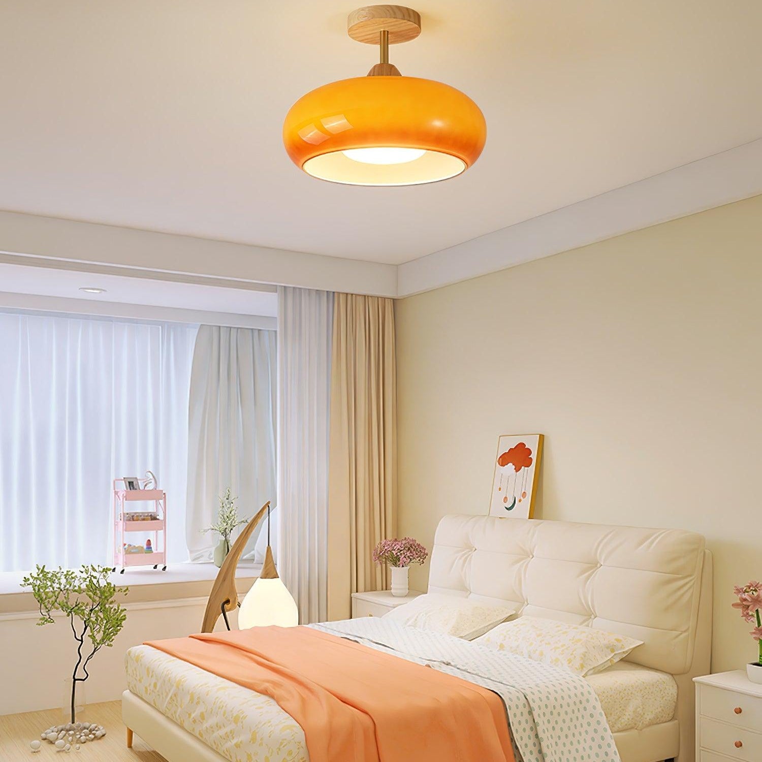 Ceiling Lights | Vintage Bauhaus Round Dome