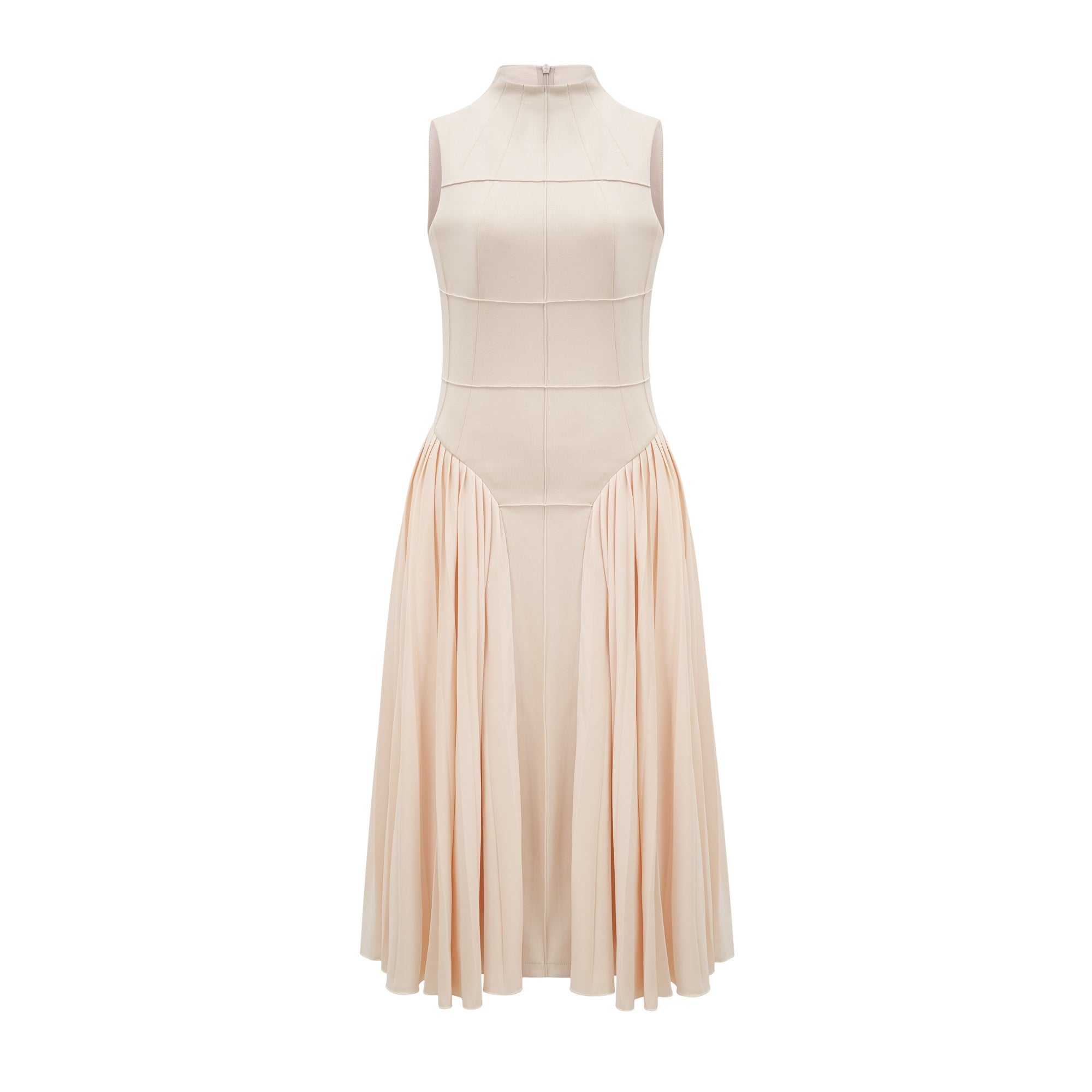 Safiya sleeveless pleated dress