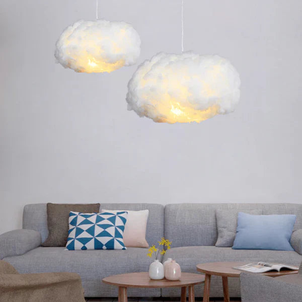 Pendant Light | Fluffy Bedroom Cloud Shape Fixture