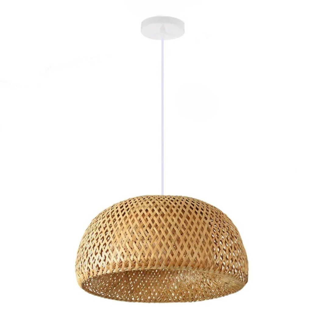 Woven Pendant Light | Handwoven Ceiling Fixture for Home Decor