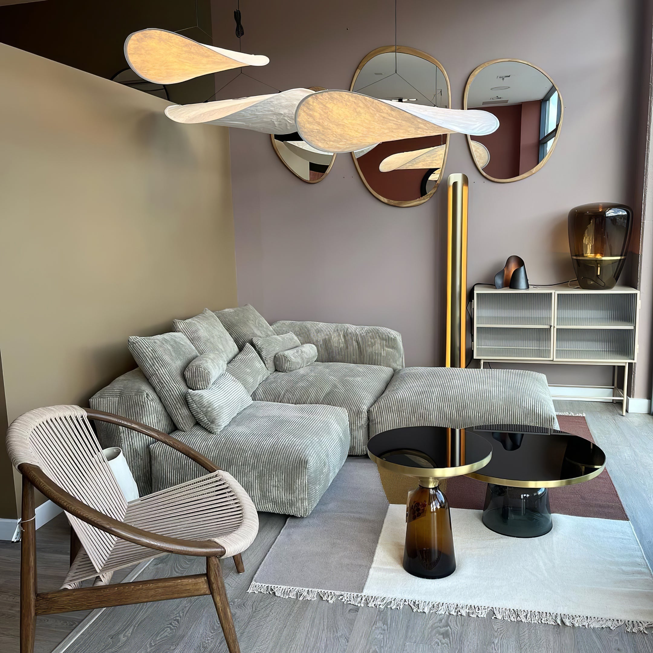 Pendant Light LED | Curved Shade Ceiling Design