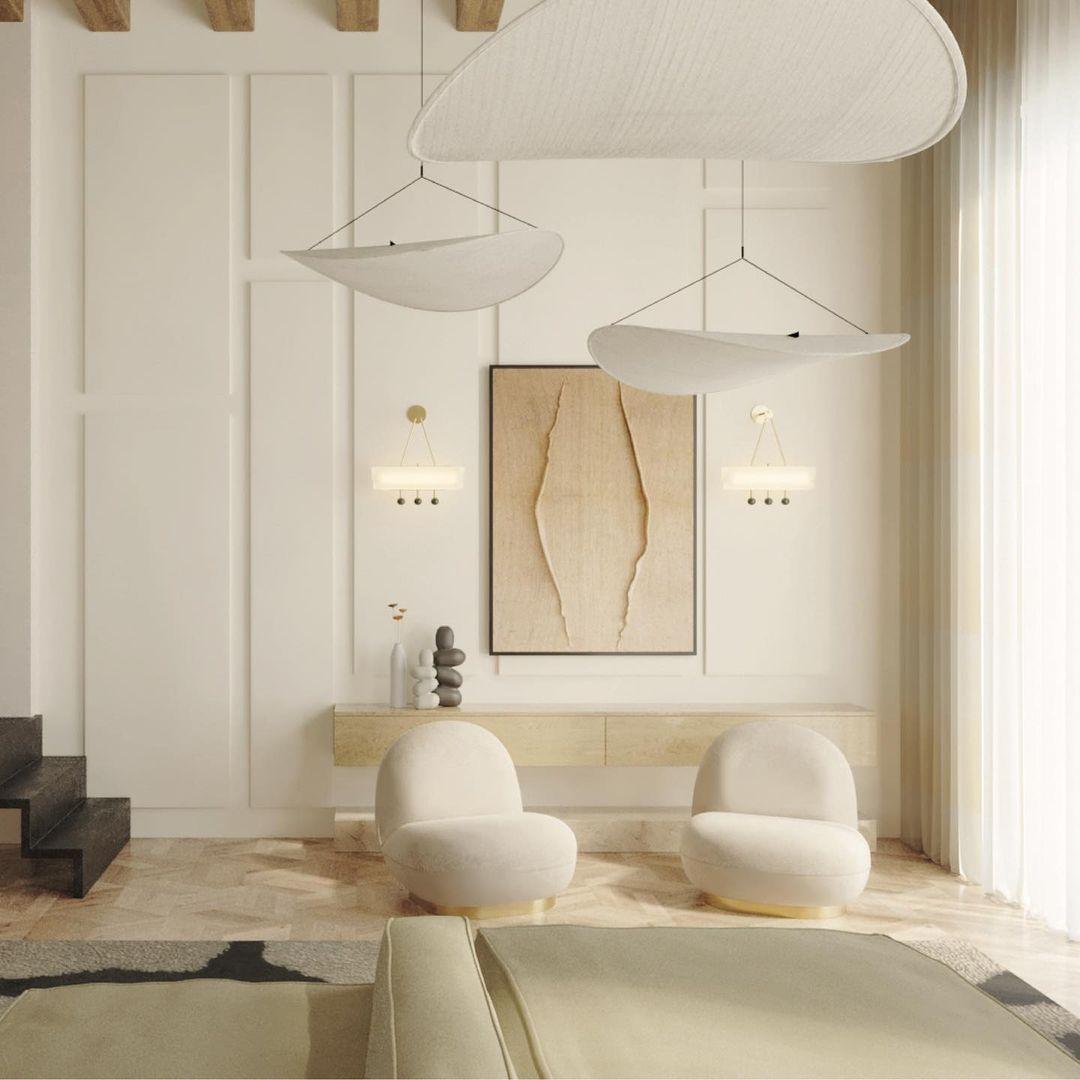 Pendant Light LED | Curved Shade Ceiling Design