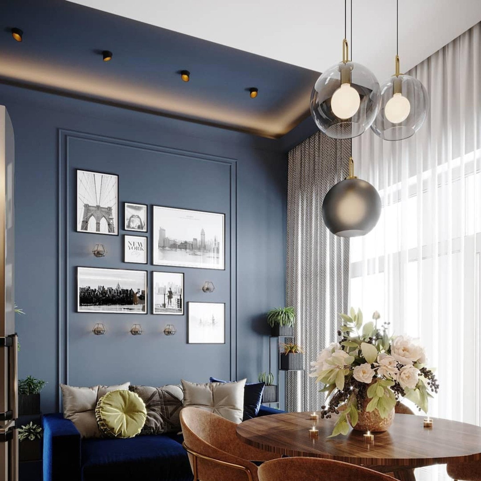 Pendant Light | Modern Globe Pendulum Lamp
