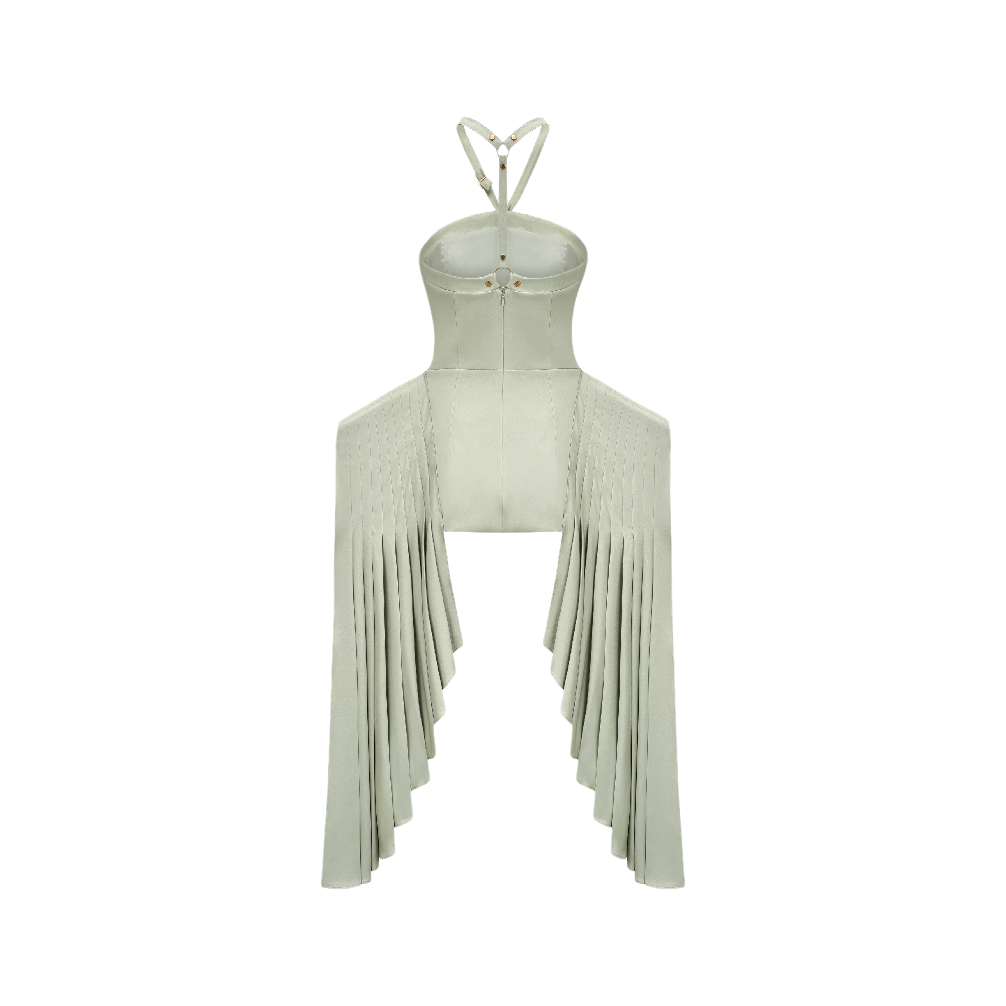 Michel layered-hemline mini dress