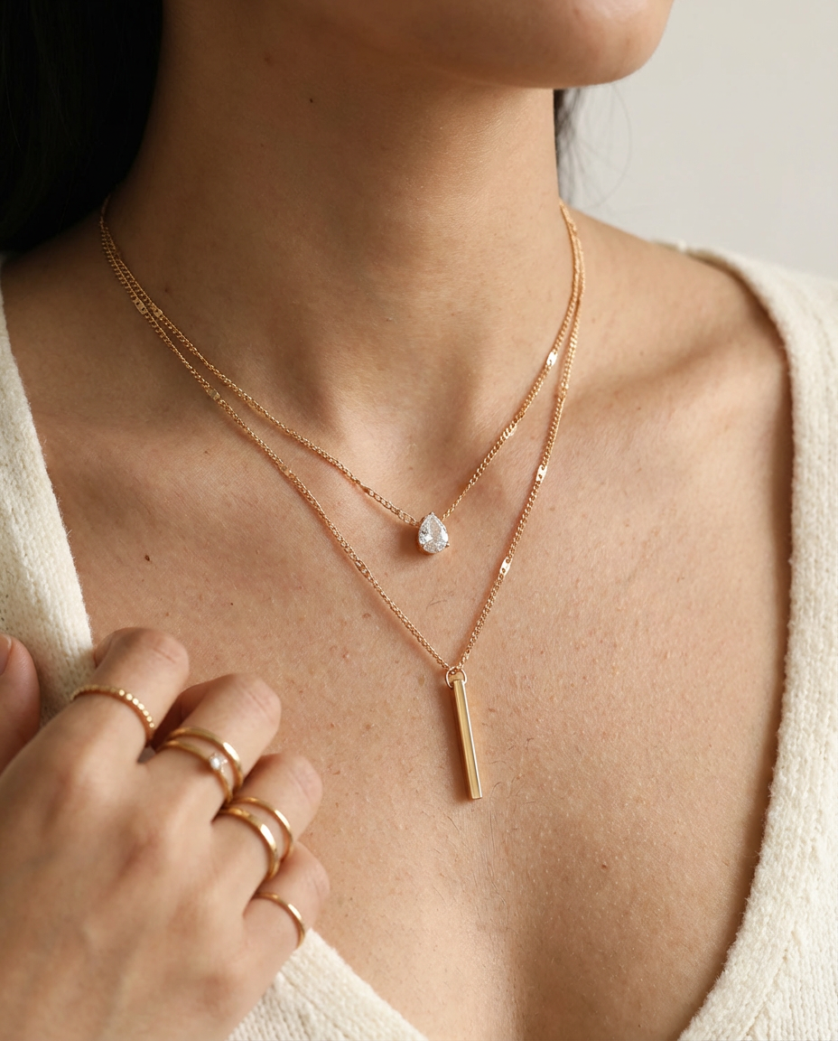 Elegance Duo Necklace Set