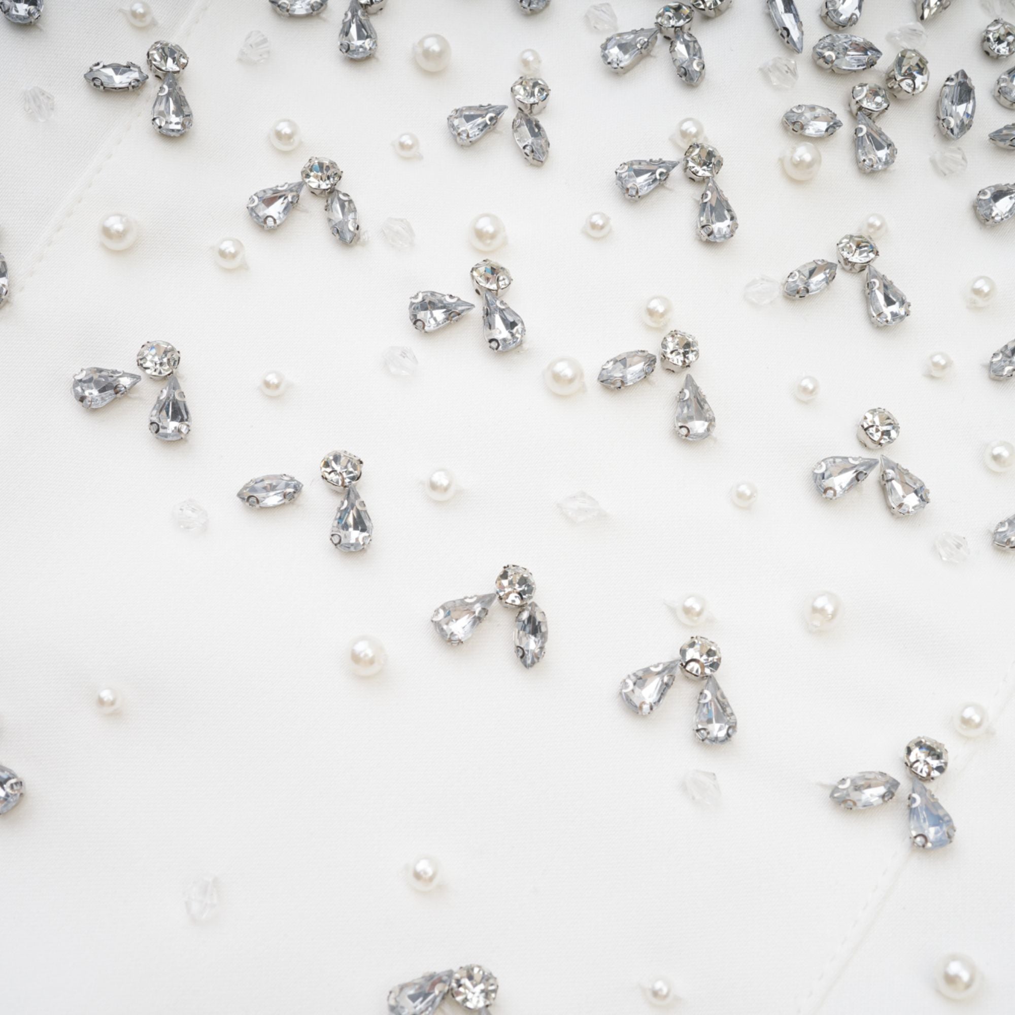 Melisande white embellished mini dress