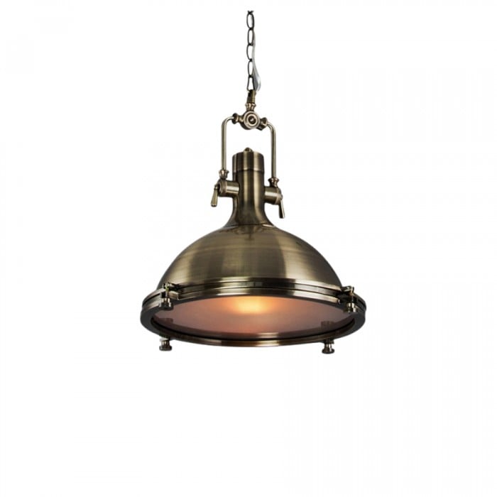 Metal industrial pendant lamp