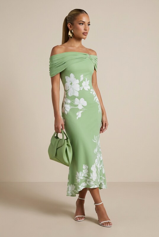 Isabrunel - Elegant Midi Dress